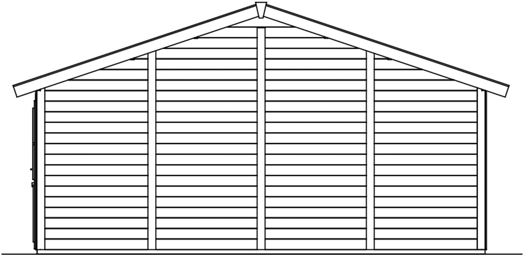 Skanholz Garage »Varberg 3«, 570 x 525 cm