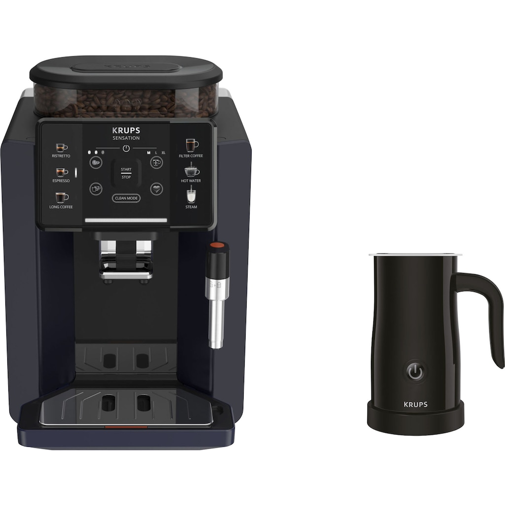 Krups Kaffeevollautomat »EA910B.23 Sensation Milk Bundle«, mit Krups Milchaufschäumer im Wert von UVP 79,99