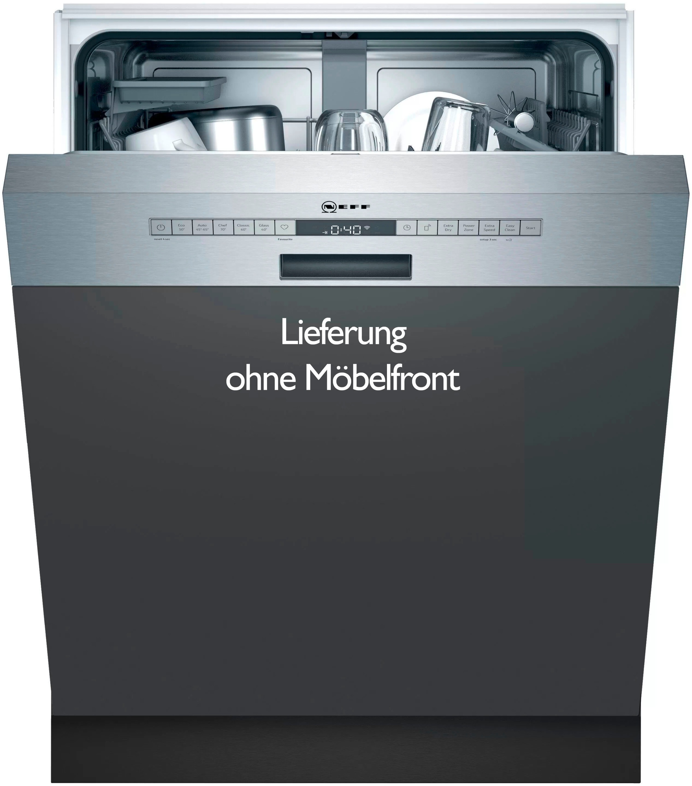 NEFF teilintegrierbarer Geschirrspüler N 51 »S145HAS24E«, 13 Maßgedecke, Aqua Stop®: eine NEFF Garantie bei Wasserschäden
