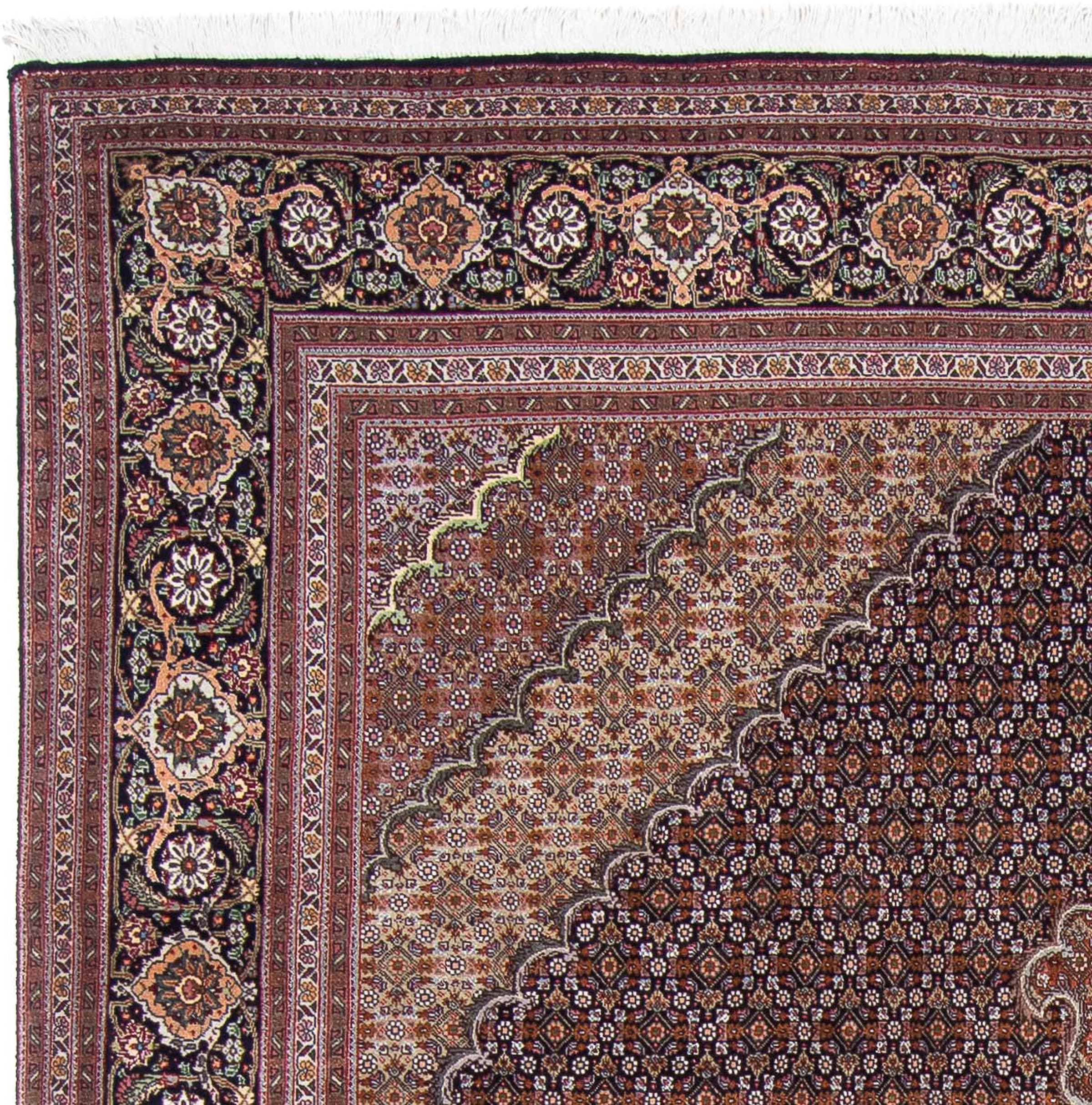 3. Bild von morgenland Orientteppich »Perser - Täbriz - 298 x 198 cm - dunkelblau«, rechteckig