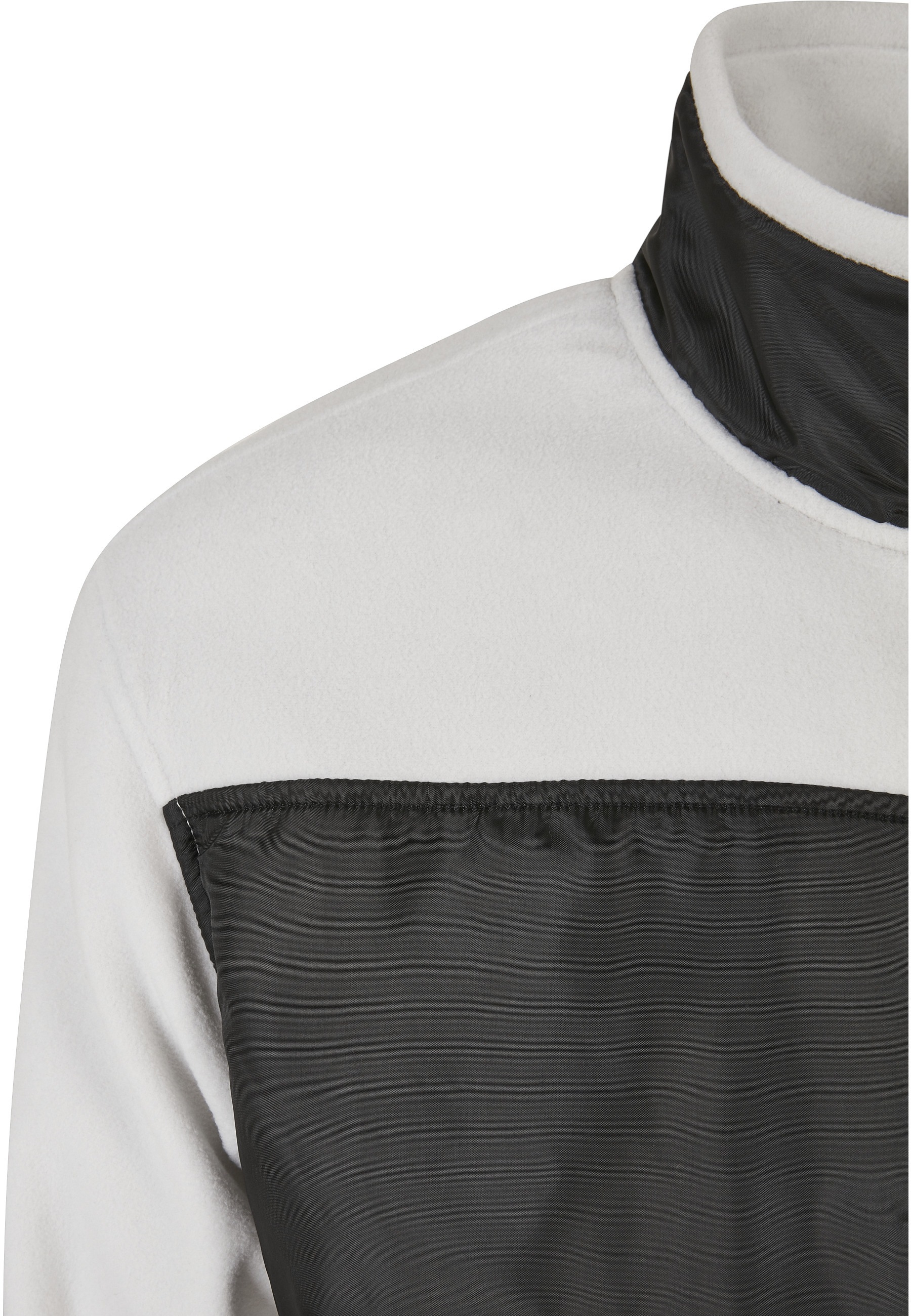 URBAN CLASSICS Fleecejacke »Urban Classics Herren Patched Micro Fleece Jacket« 1 Stk. tlg. ohne Kapuze