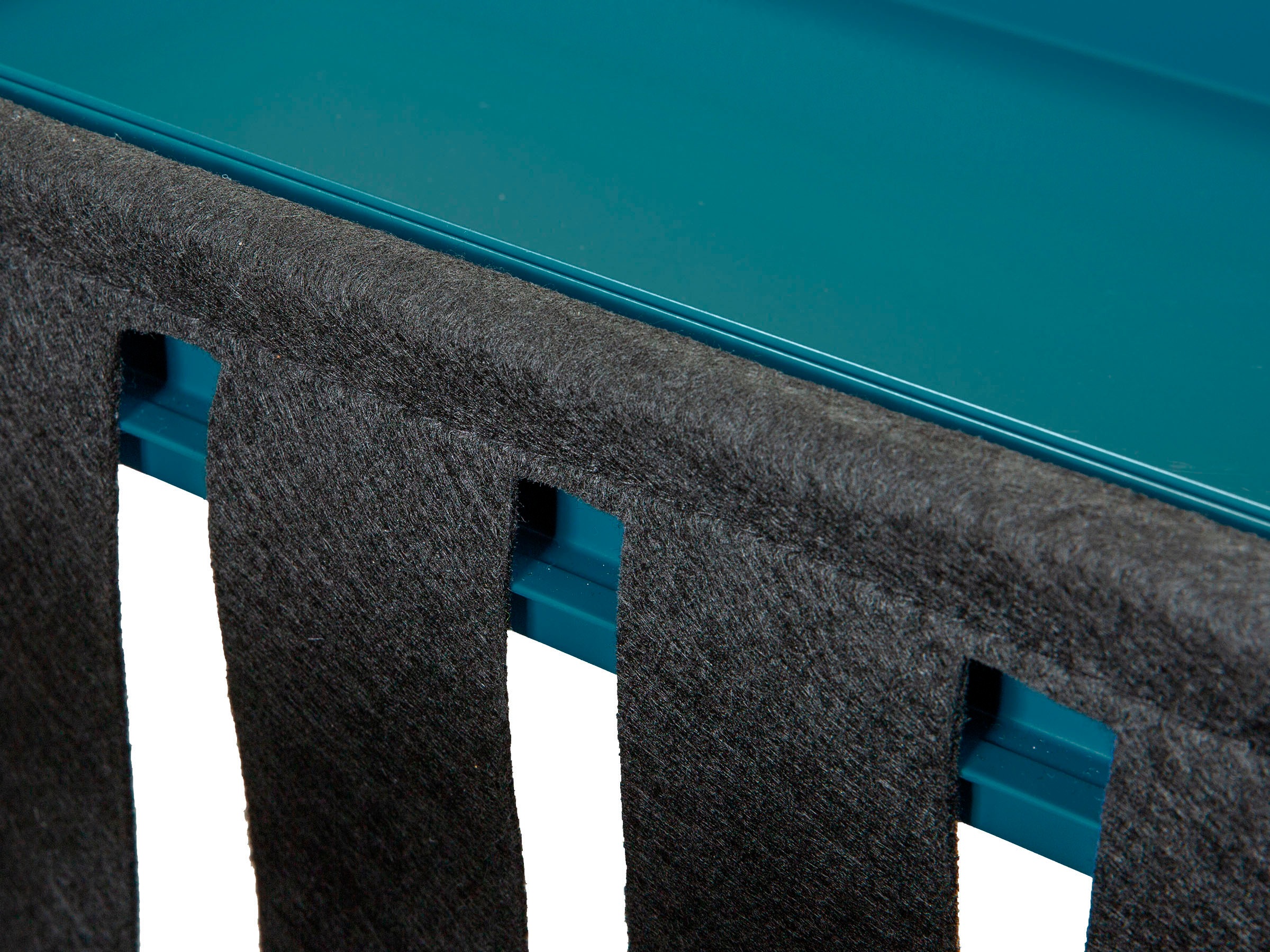 Inter Link Beistelltisch »Club NY, Magazinenständer, Metall & Filz, modernes Design, Ablagetisch« Wohnzimmertisch mit praktischem Ablagefach, BxTxH: 35 x 35 x 40 cm