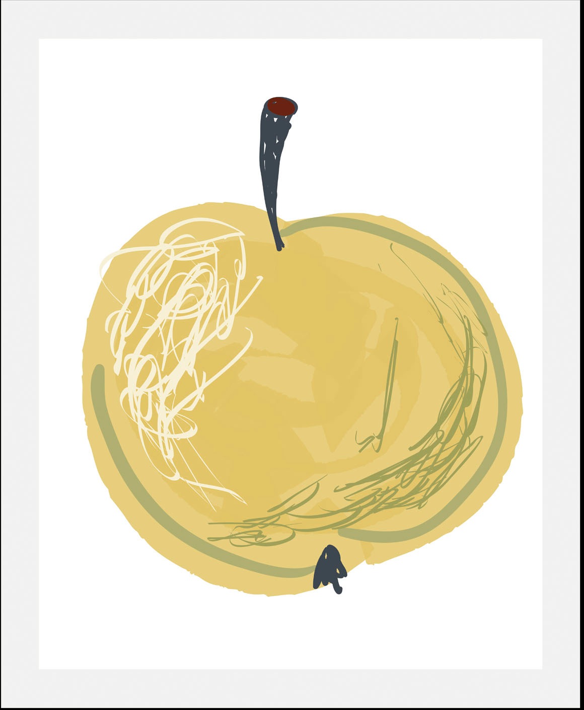queence Bild »Grüner Apfel«, Obst-Obst Bilder-Essen-Lebensmittel-Kunst, (1 günstig online kaufen