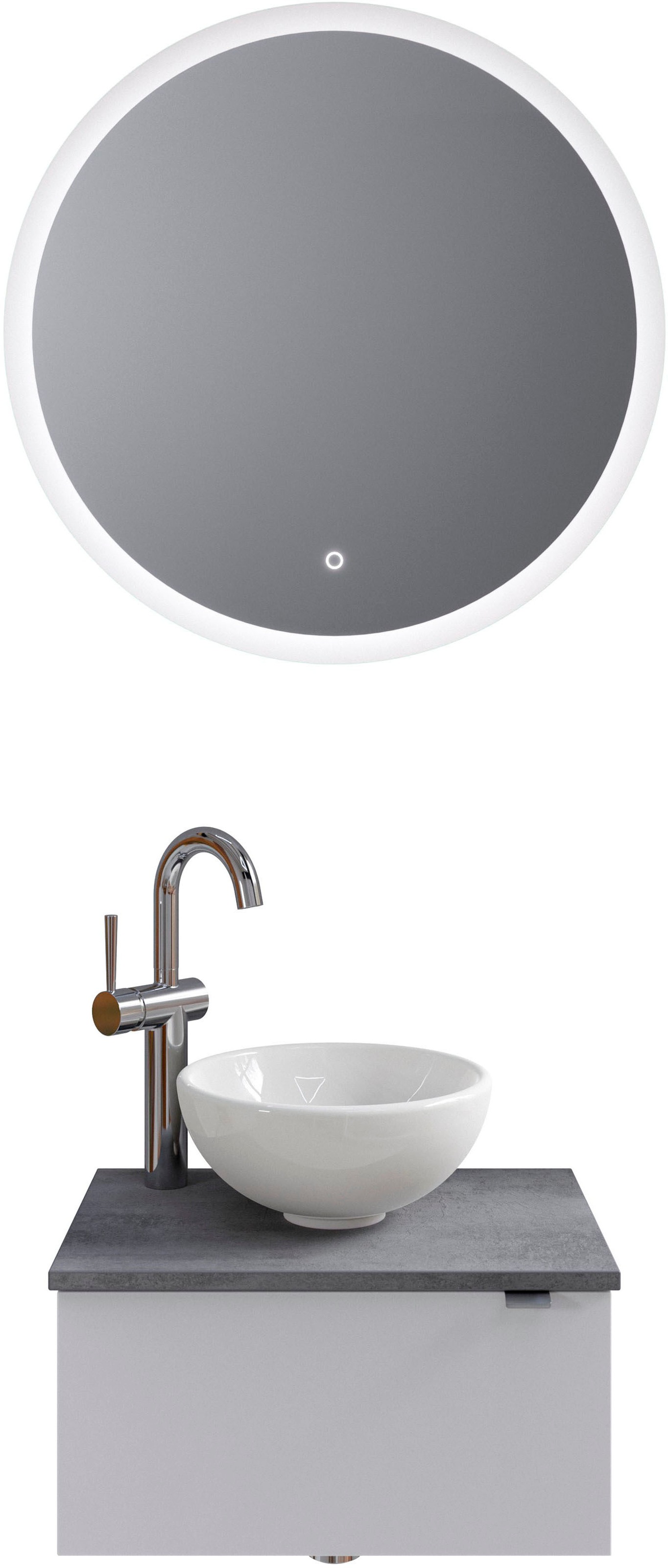 Saphir Badmöbel-Set »Serie 6915«, (4 St.), Gäste-Bad, mit LED-Spiegel und 1 günstig online kaufen