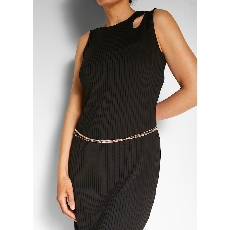 LASCANA Bauchketten Set im 2er Set, Taillenkette, geschichtete Körperkette, Strandschmuck roségoldfarben