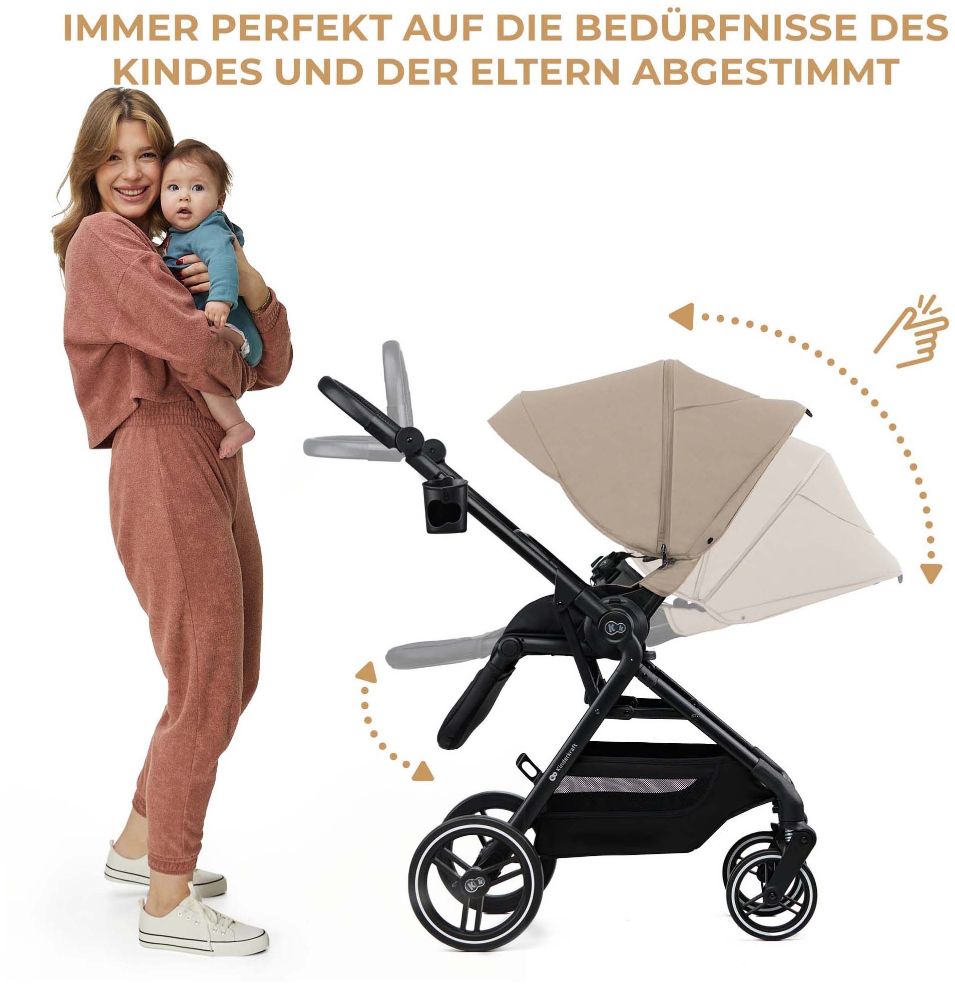 Kinderkraft Kombi-Kinderwagen »YOXI 2IN1« 22 kg