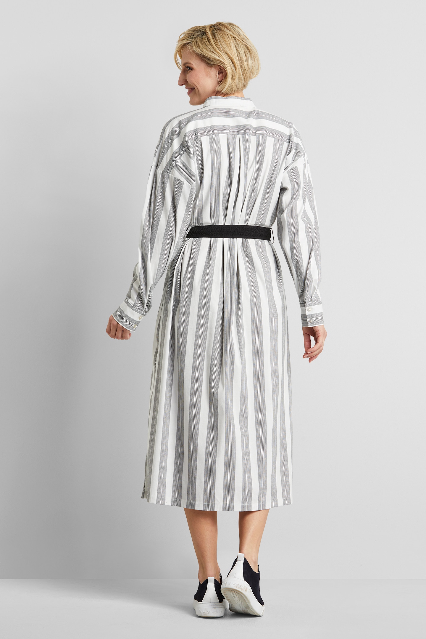 bugatti Hemdblusenkleid, aus einer elastischen Baumwollware