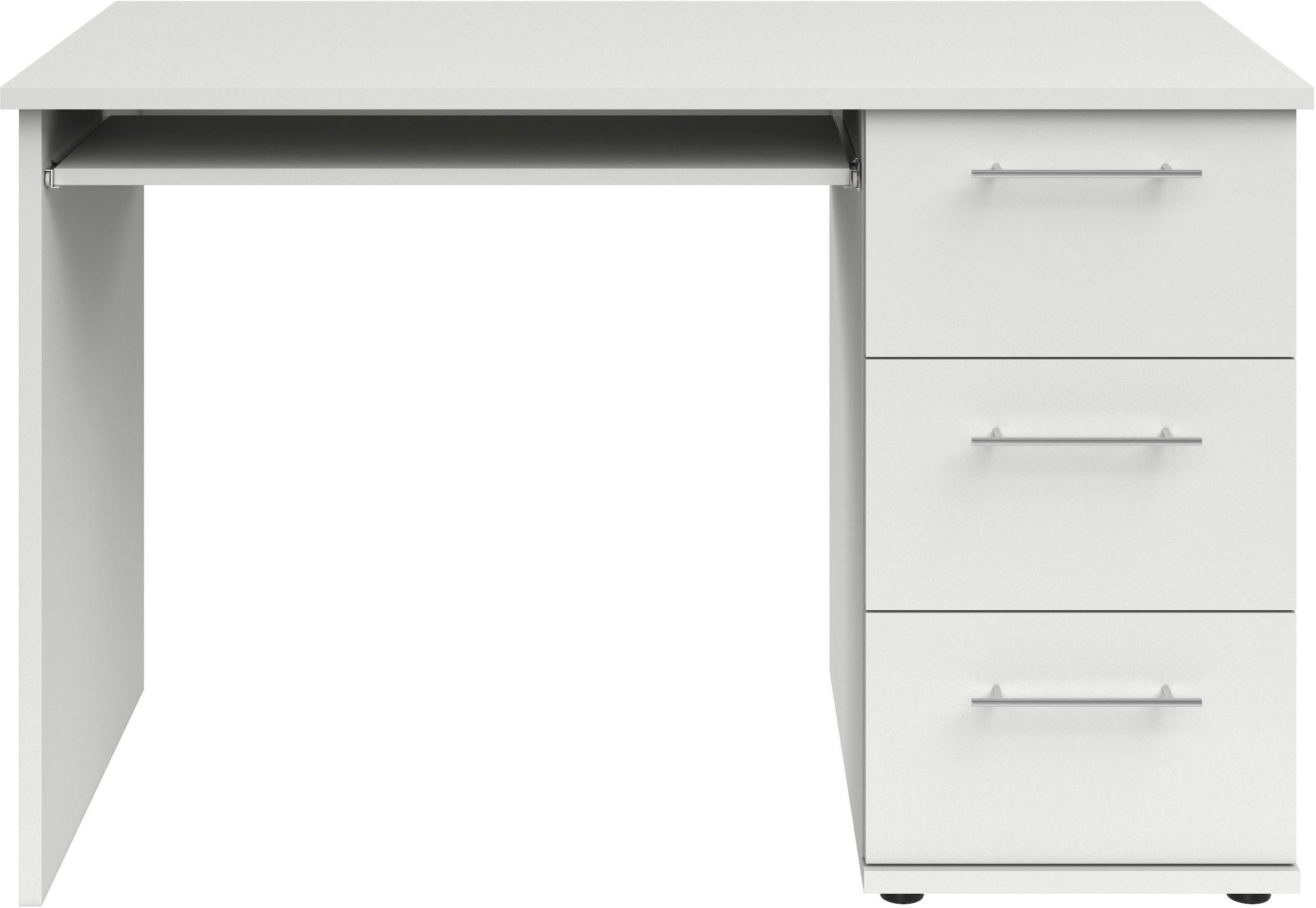 VOGL Möbelfabrik Schreibtisch »Tobi, optional mit Tastaturauszug,«, mit 3 S günstig online kaufen