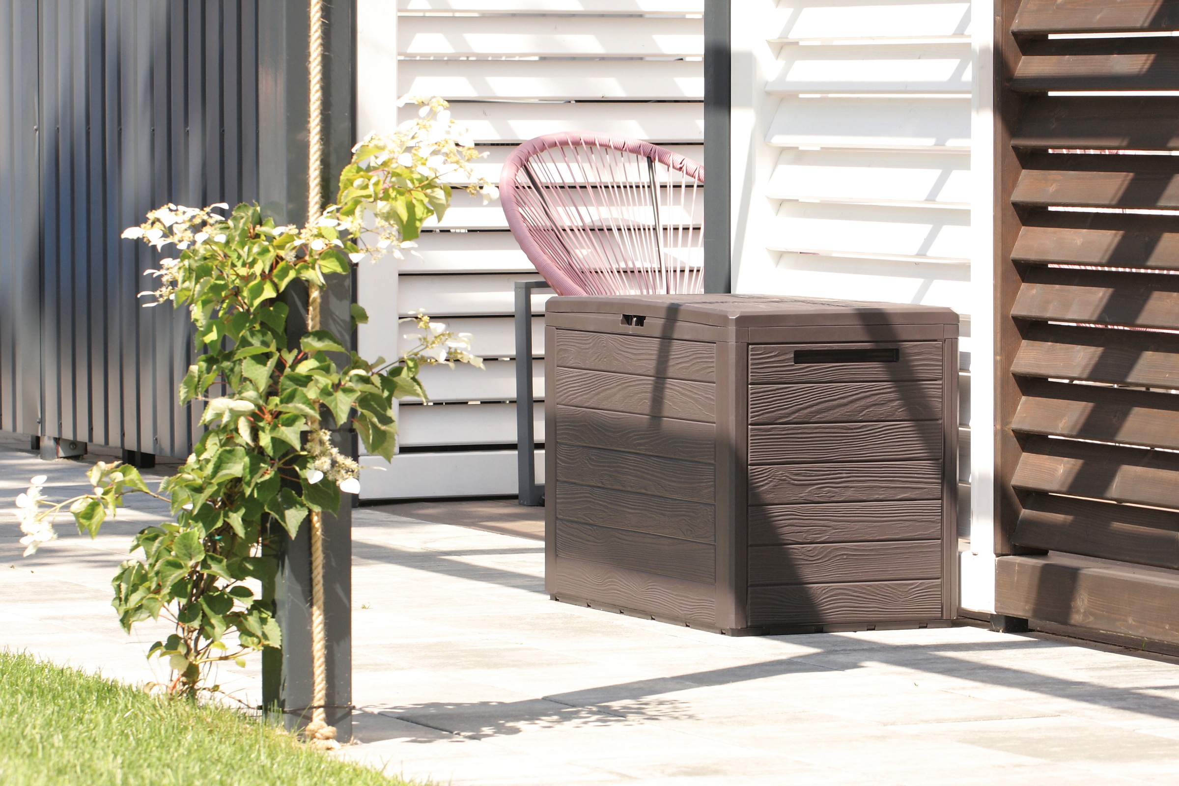 Prosperplast Aufbewahrungsbox »Woodebox, TOPSELLER!«, (1 St.), braun, 140 liter