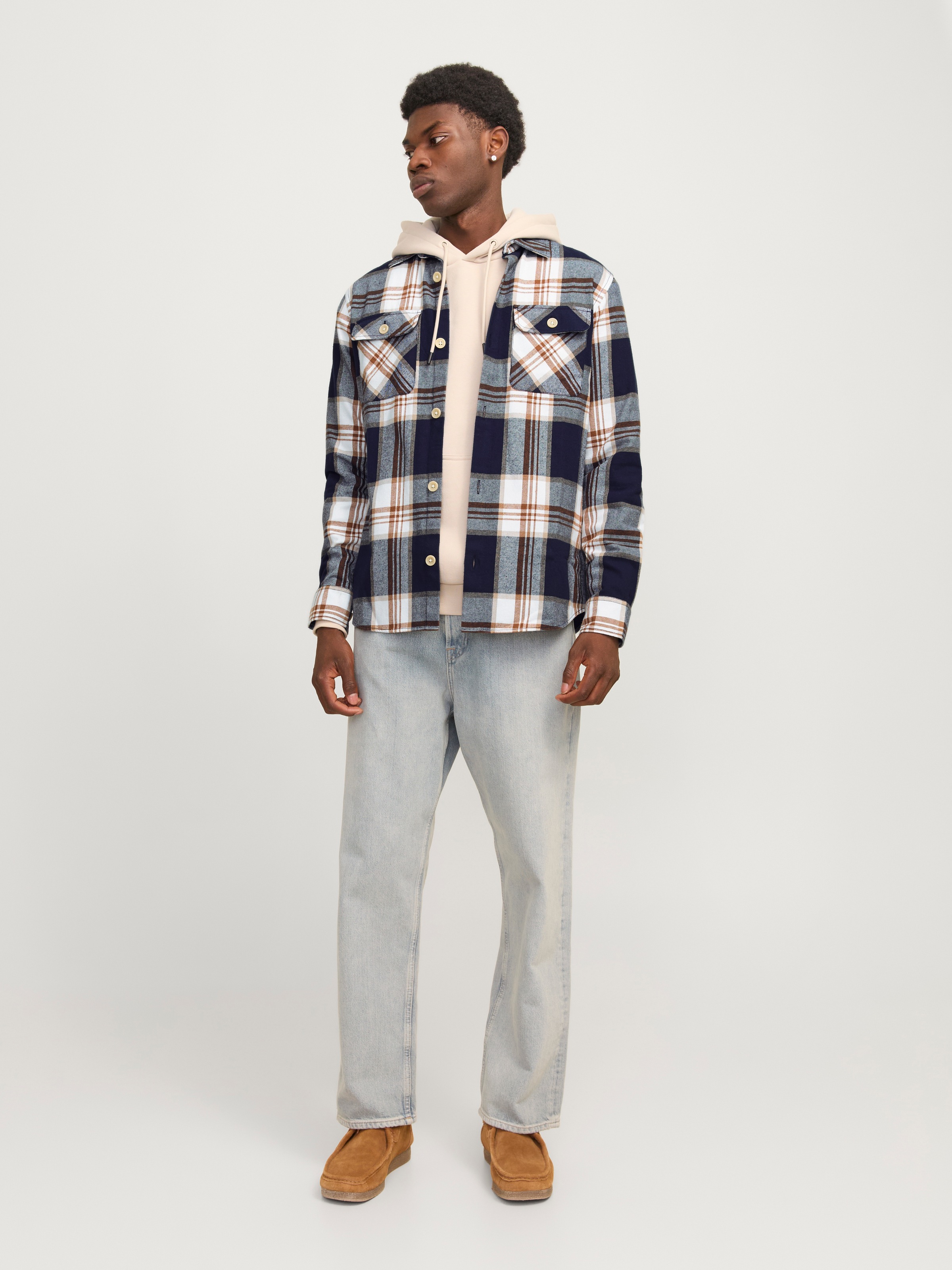 Jack & Jones Langarmhemd »JJEDARREN OVERSHIRT LS NOOS«