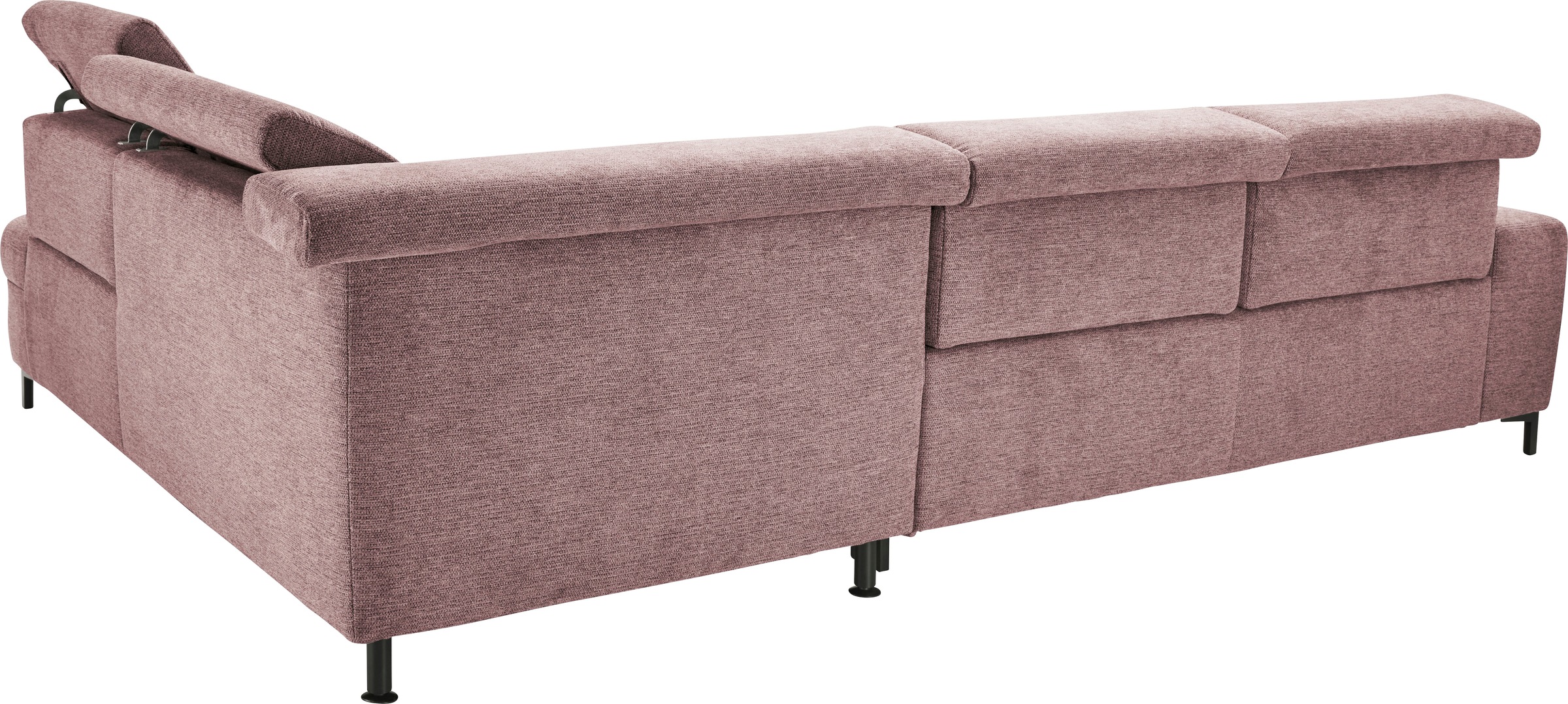 set one by Musterring Ecksofa »SO 3400 Sitzhöhe 47cm oder 49cm, Sitztiefe verstellbar, B/T 317/220 cm«, Kaltschaumpolsterung, Flachgewebe, whlw. mit Funktionen, Sitzhöhe 47