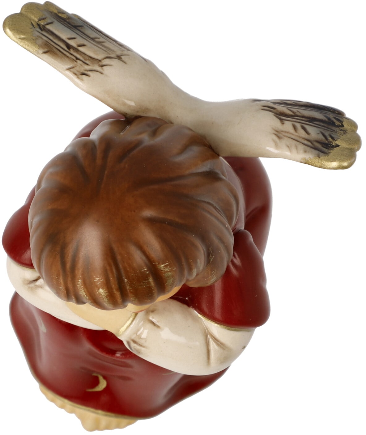 Goebel Engelfigur »Himmelsboten, Weihnachtsdeko rot«, Steingut, Engel - Verträumtes Engelchen
