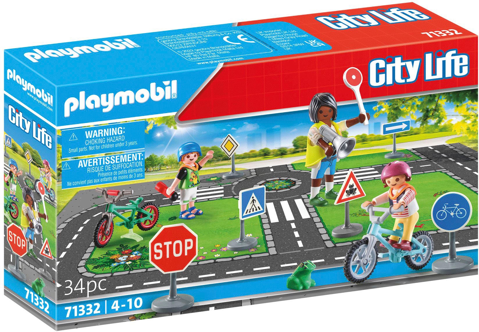 Konstruktions-Spielset »Fahrradparcours (71332), City Life«, (34 St.), Made in Europe