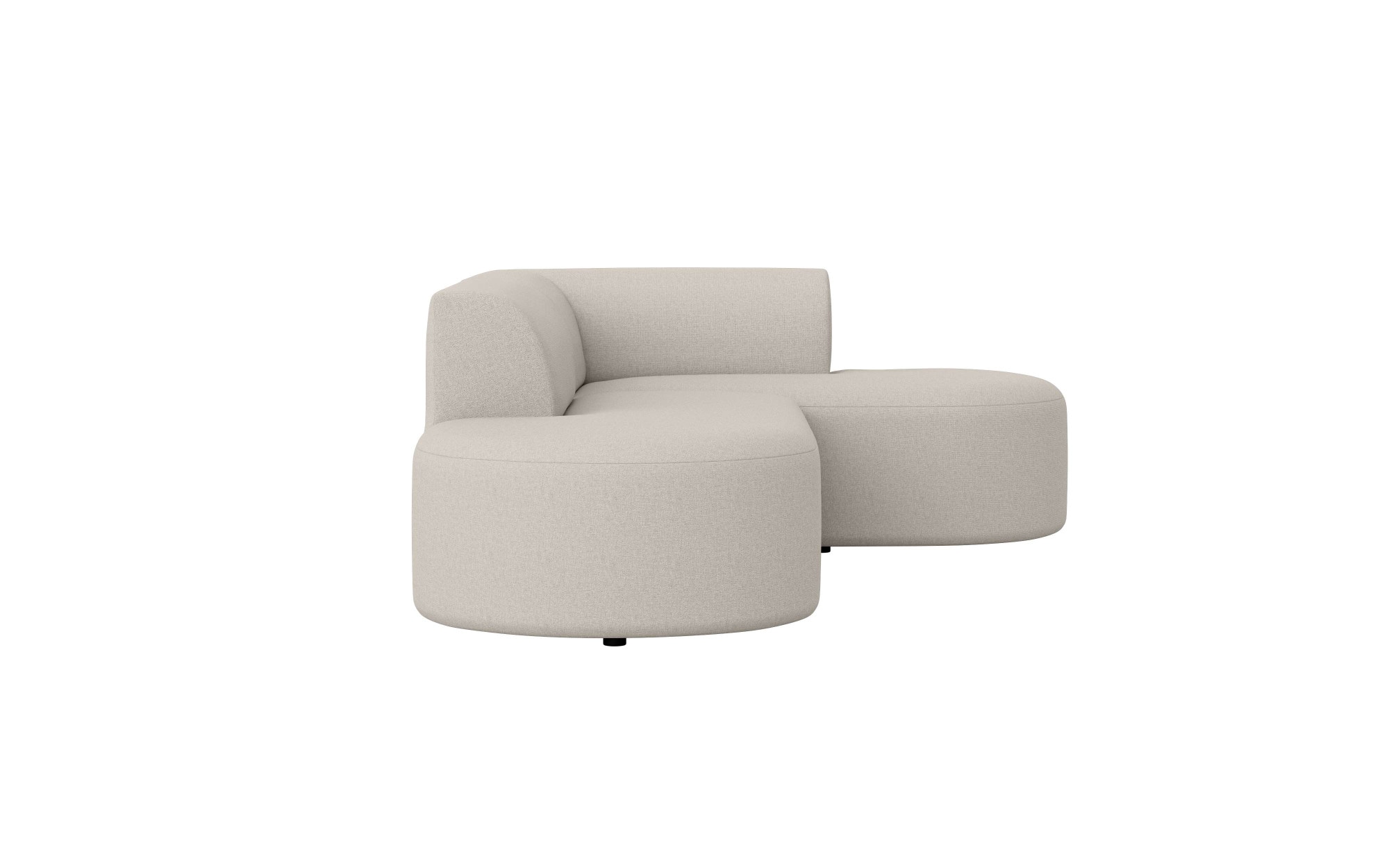 andas Ecksofa »Ecksofa Tvinne mit Ottomane links oder rechts bestellbar«, L-Form, mit Wellenunterfederung, BxTxH 260x170x73 cm