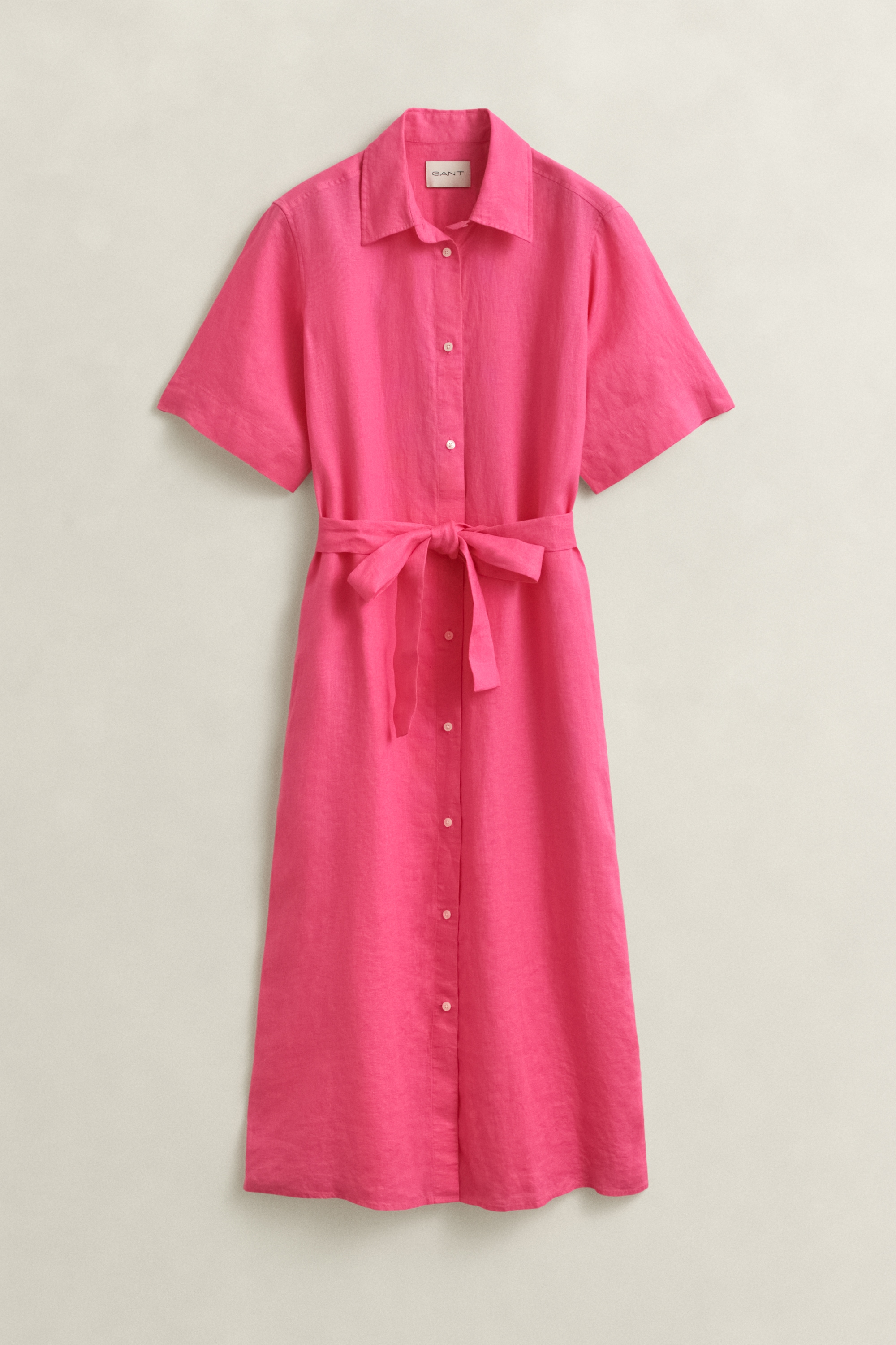 Gant Hemdblusenkleid »LINEN« Ohne Tasche Regular fit mit Bindegürtel