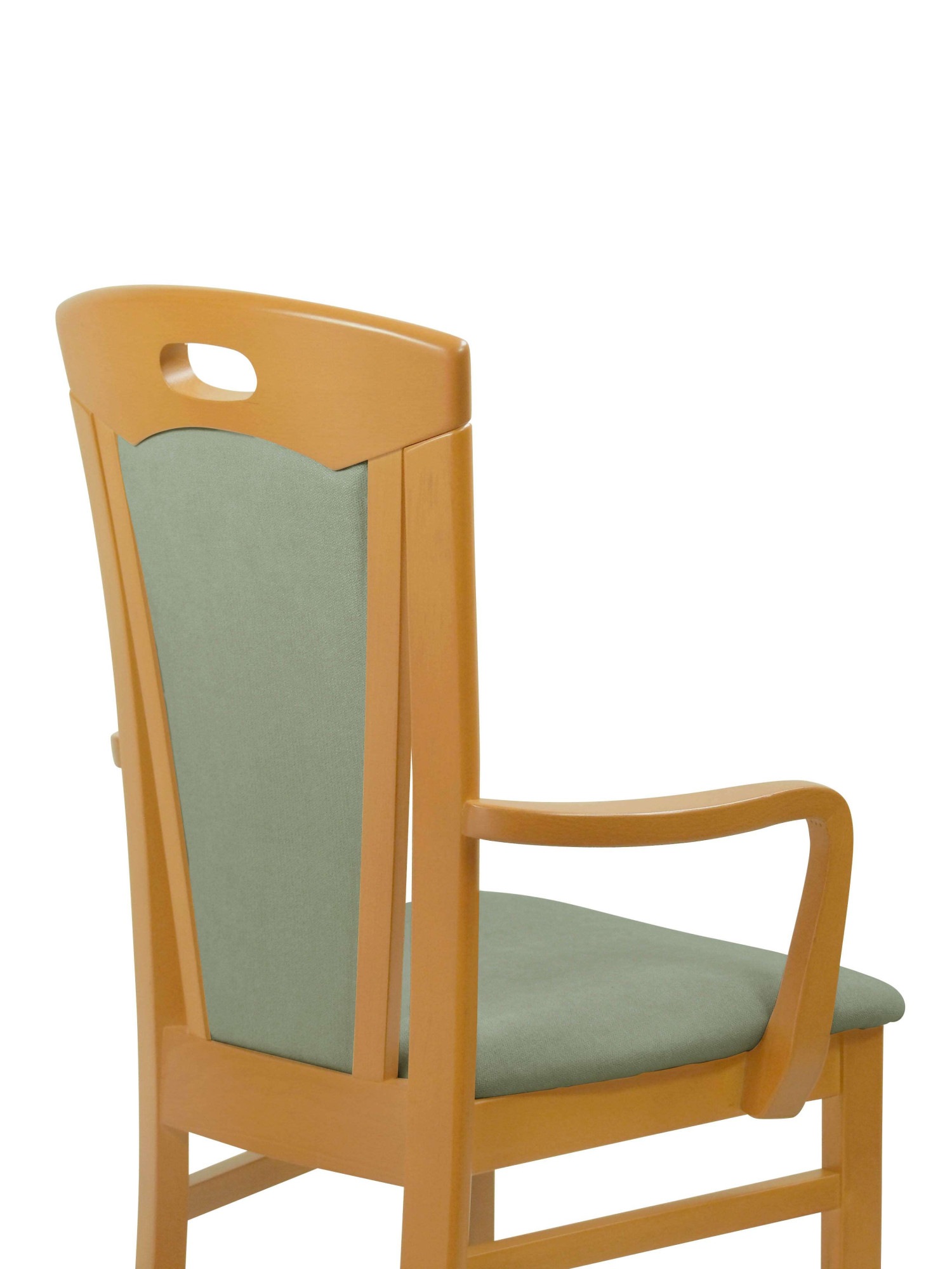 Home affaire Esszimmerstuhl »FERDI, Armlehnstuhl, Made in Italy, Massivholz«, 1 St., Feinstruktur, Bezug Feinstruktur (wasser-und fleckabweisend) oder Struktur
