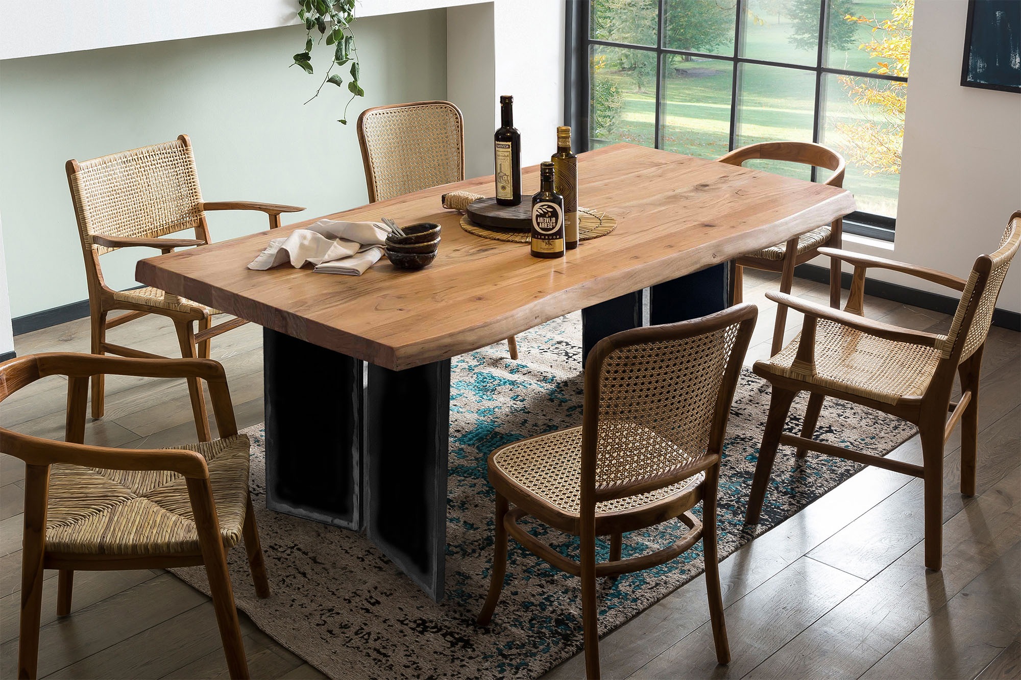 INOSIGN Baumkantentisch 1 Stk. tlg. gebeizt, lackiert und gewachst günstig online kaufen