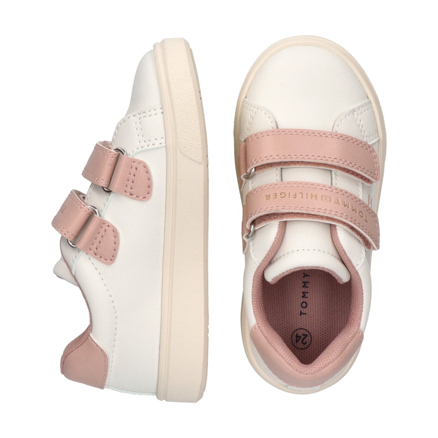 Tommy Hilfiger Sneaker  Freizeitschuh, Halbschuh, Klettschuh mit Kontrastbesatz