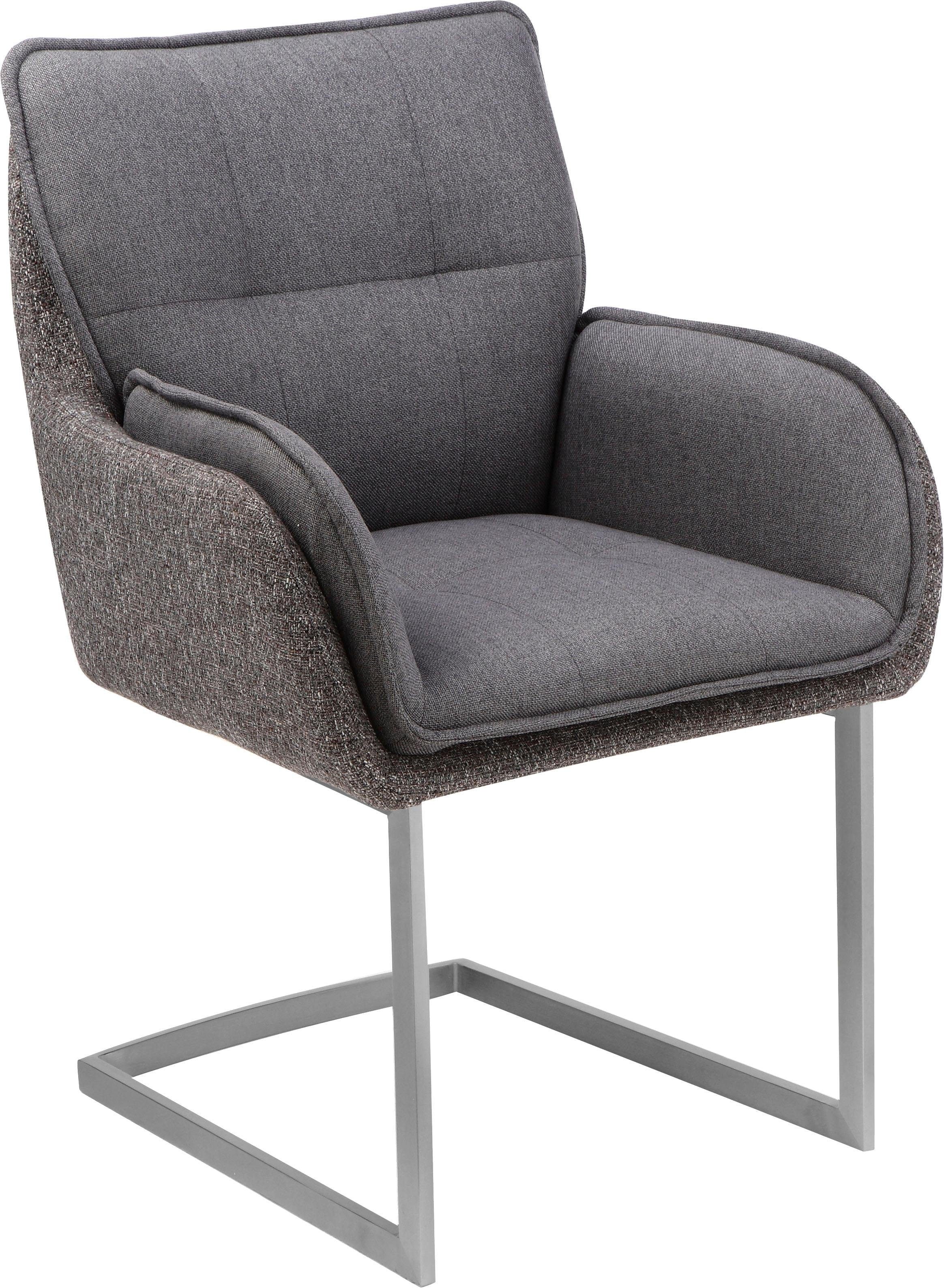 Places of Style Esszimmerstuhl »Durham«, (Set), Struktur (100% Polyester), 2er-Set in modernem Design, Sitz und Rücken gepolstert
