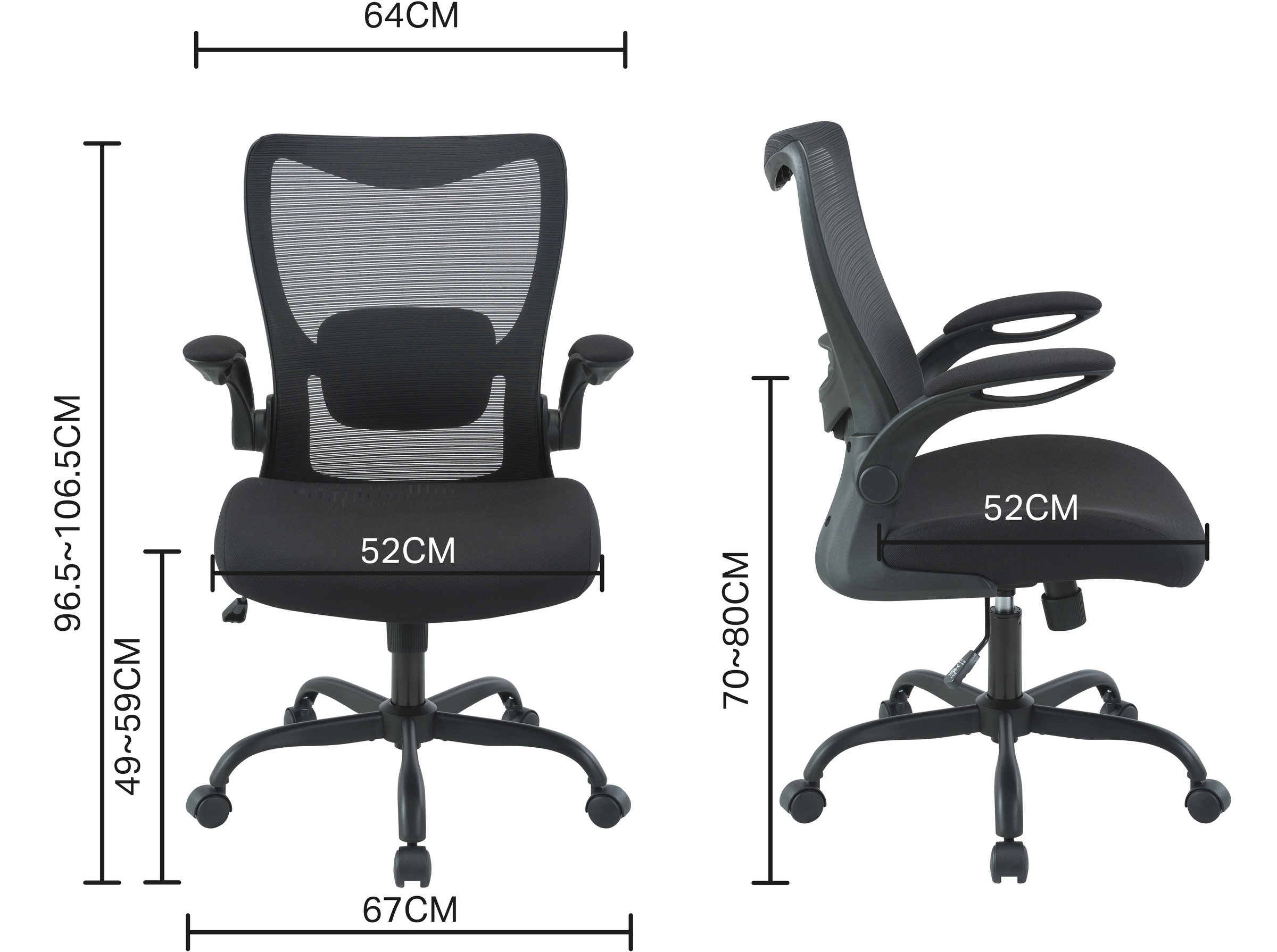 INOSIGN Bürostuhl »KEADY«, ergonomische Sitzhaltung, besonders atmungsaktiv