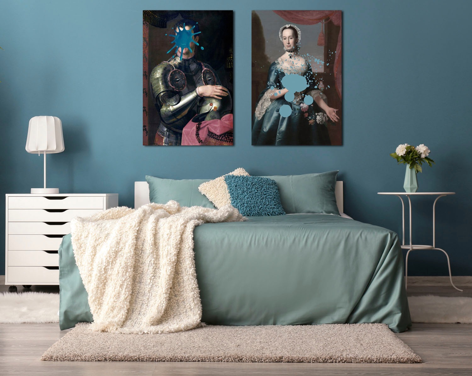 queence Acrylglasbild »Frau mit Farbklecks« Bilder von Frauen   Formen   Fr günstig online kaufen