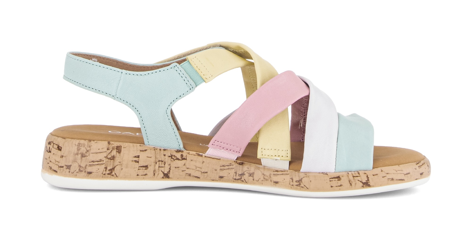 Gabor Riemchensandale »Rhodos«  Sandalette, Sommerschuh im Kontrast-Look, G-Weite