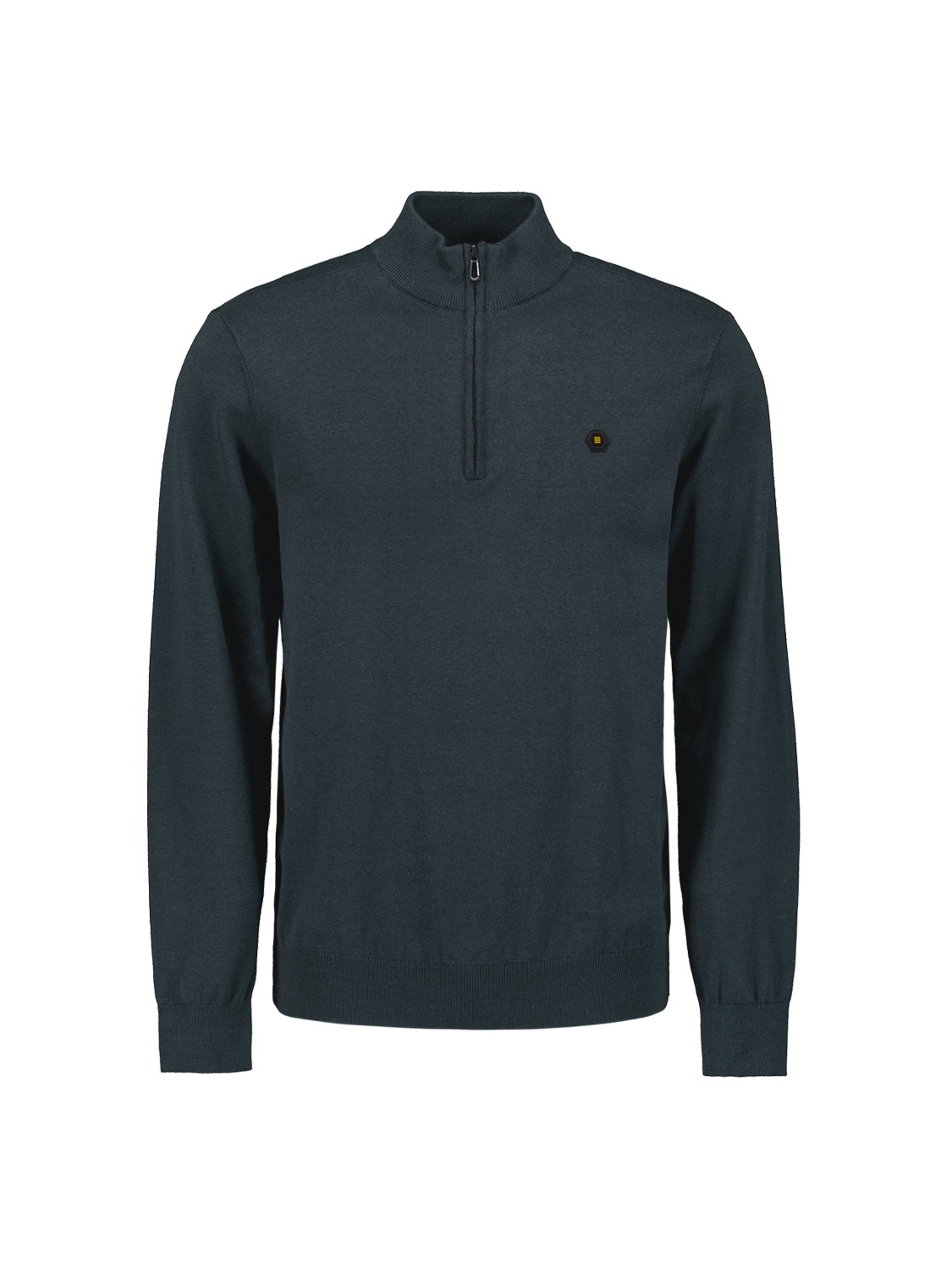 NO EXCESS Rundhalspullover »No Excess Pullover mit halbem Reißverschluss von Timeless Basics«
