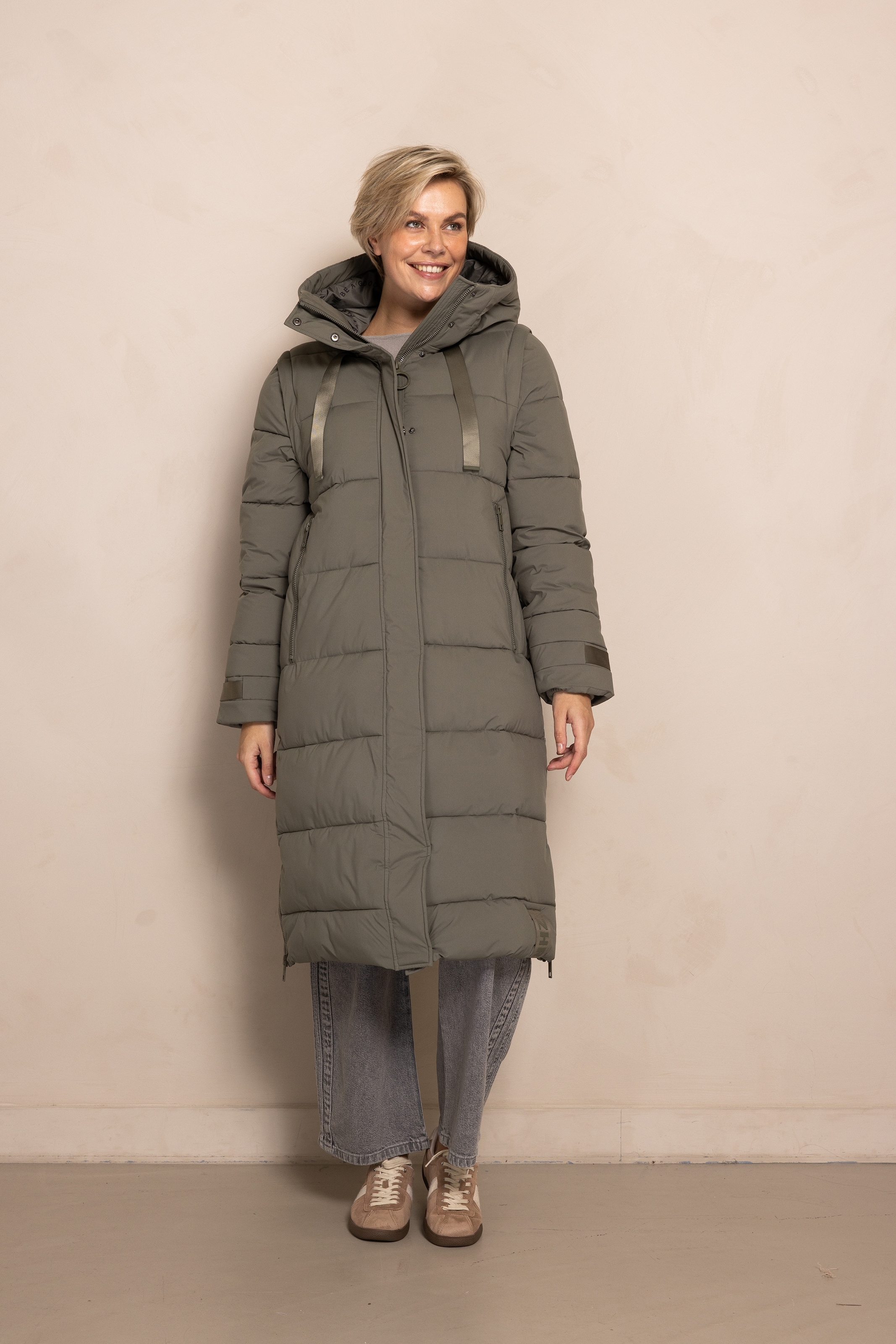 Zhrill Langjacke »ZHISI MAX NEW«, mit Kapuze, gesteppt, mit Kapuze