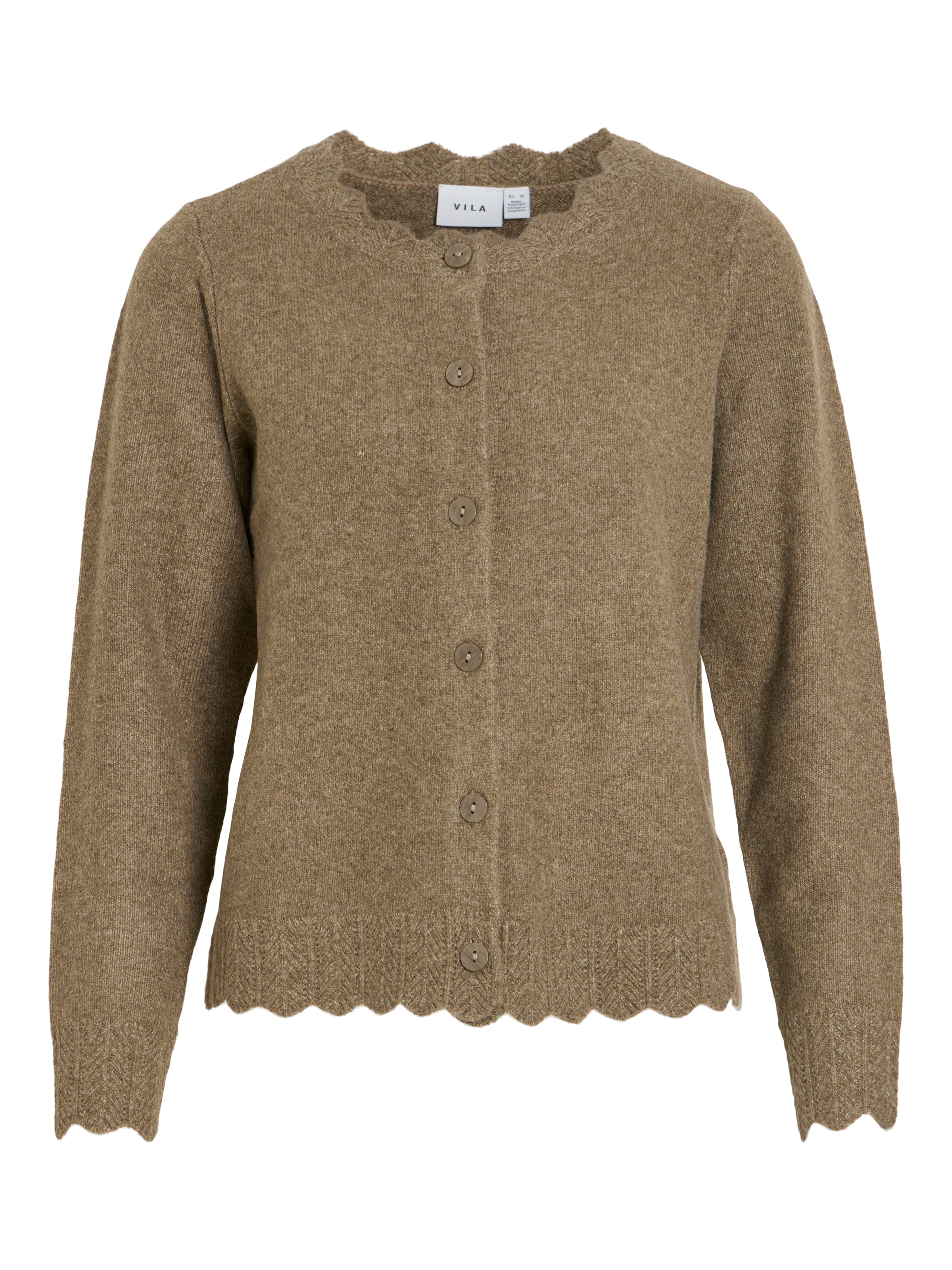 Vila Strickjacke »VINIKOLINA L/S O-NECK KNIT CARDIGAN-NOOS« Materialmix, Stretch, regular fit
