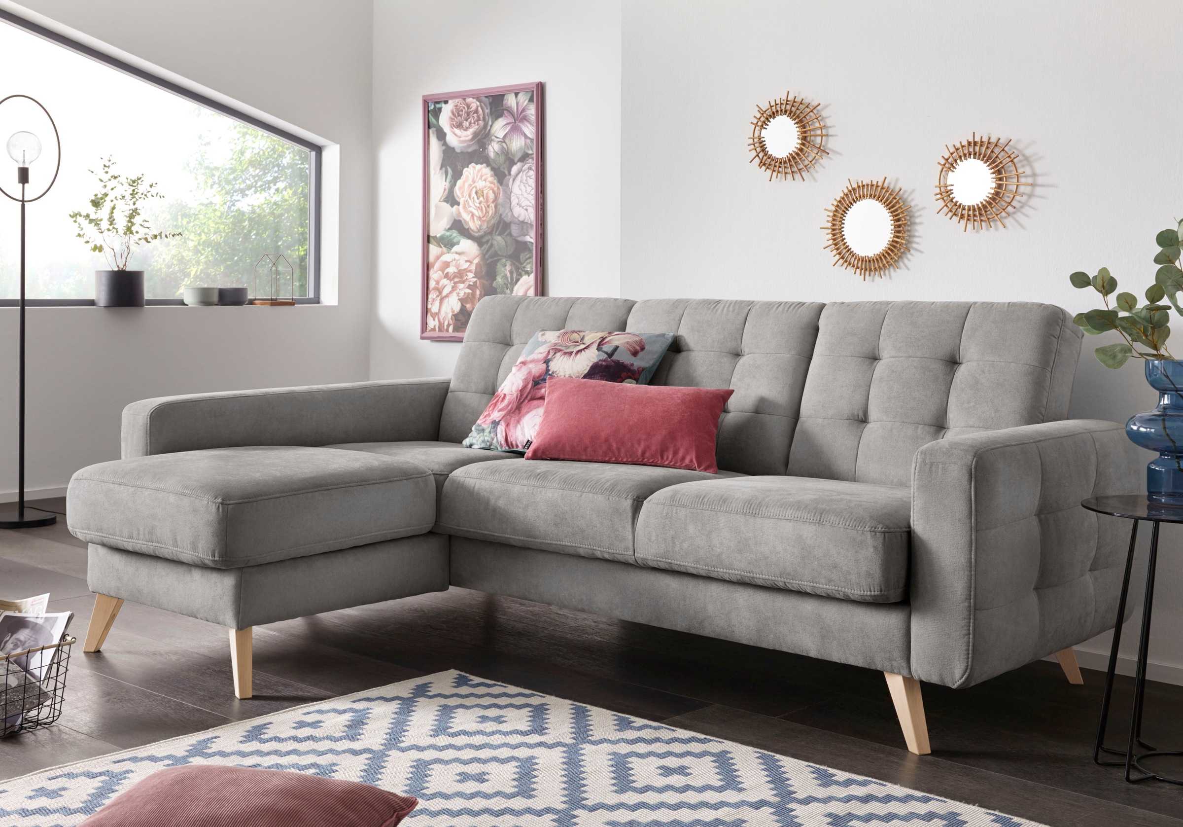 exxpo - sofa fashion Ecksofa »Nappa, kompakt und komfortabel, bequem, zeitl günstig online kaufen