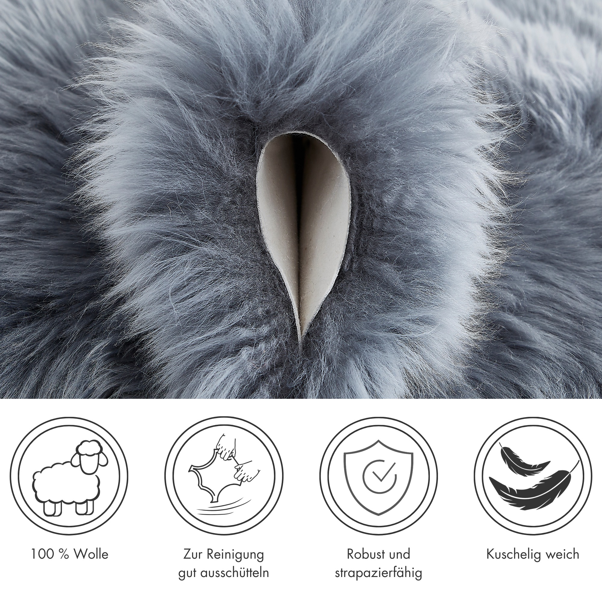 LUXOR living Fellteppich »Schaffell Namika«, fellförmig, 50 mm Höhe, echtes Lammfell, weich & flauschig, große Farbauswahl, in 2 Größen