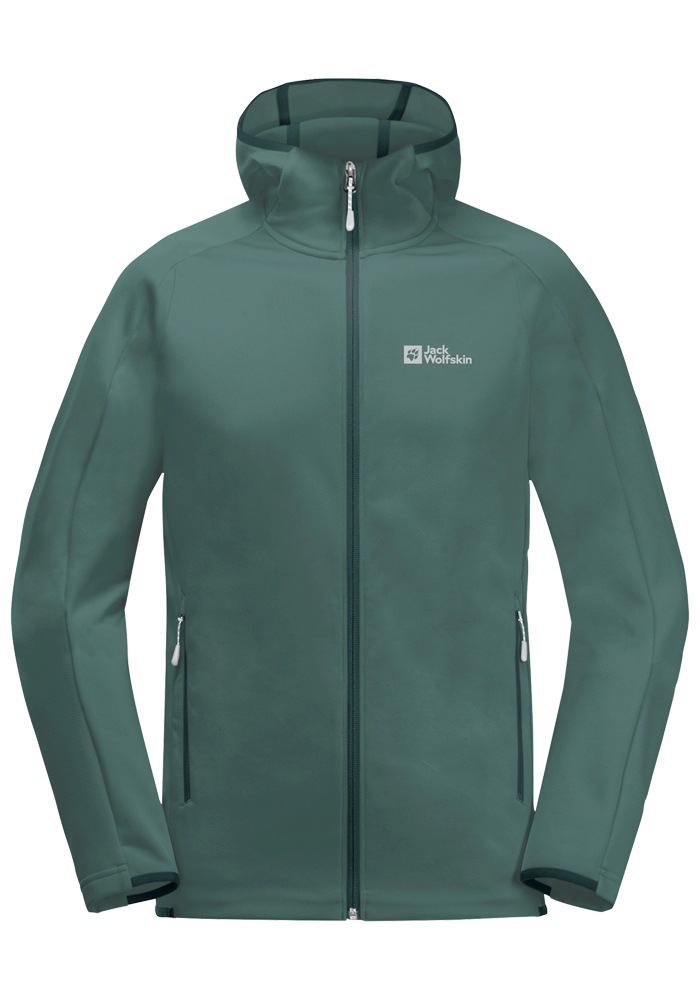 Jack Wolfskin Fleecejacke »ALPGRAT HOODED FZ M«, mit Kapuze