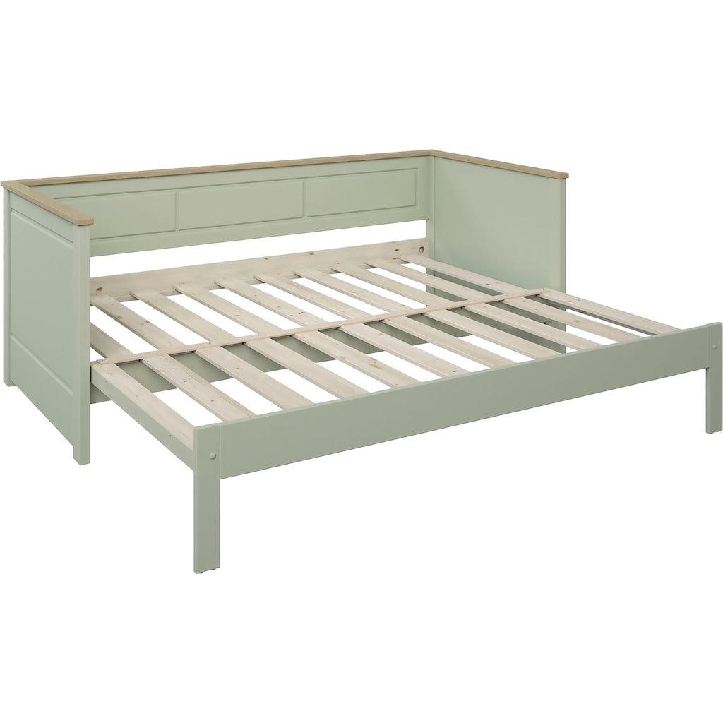 Lüttenhütt Funktionsbett »" ERIK " BESTSELLER! Zertifiziertes Massivholz«, Daybed, zweiter Schlafplatz ausziehbar, Schublade optional