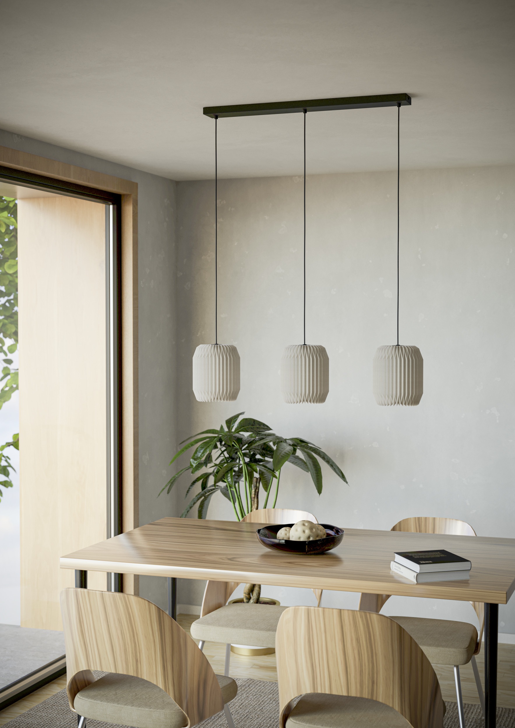 EGLO Hängeleuchte »BELGRAVE Pendellampe - Stahl - E27 - 3X40W - IP20« E27 1 Stk. Hängelampe, Deckenlampe, Wohnzimmer, Esszimmer, L88 x B18 x H110 cm