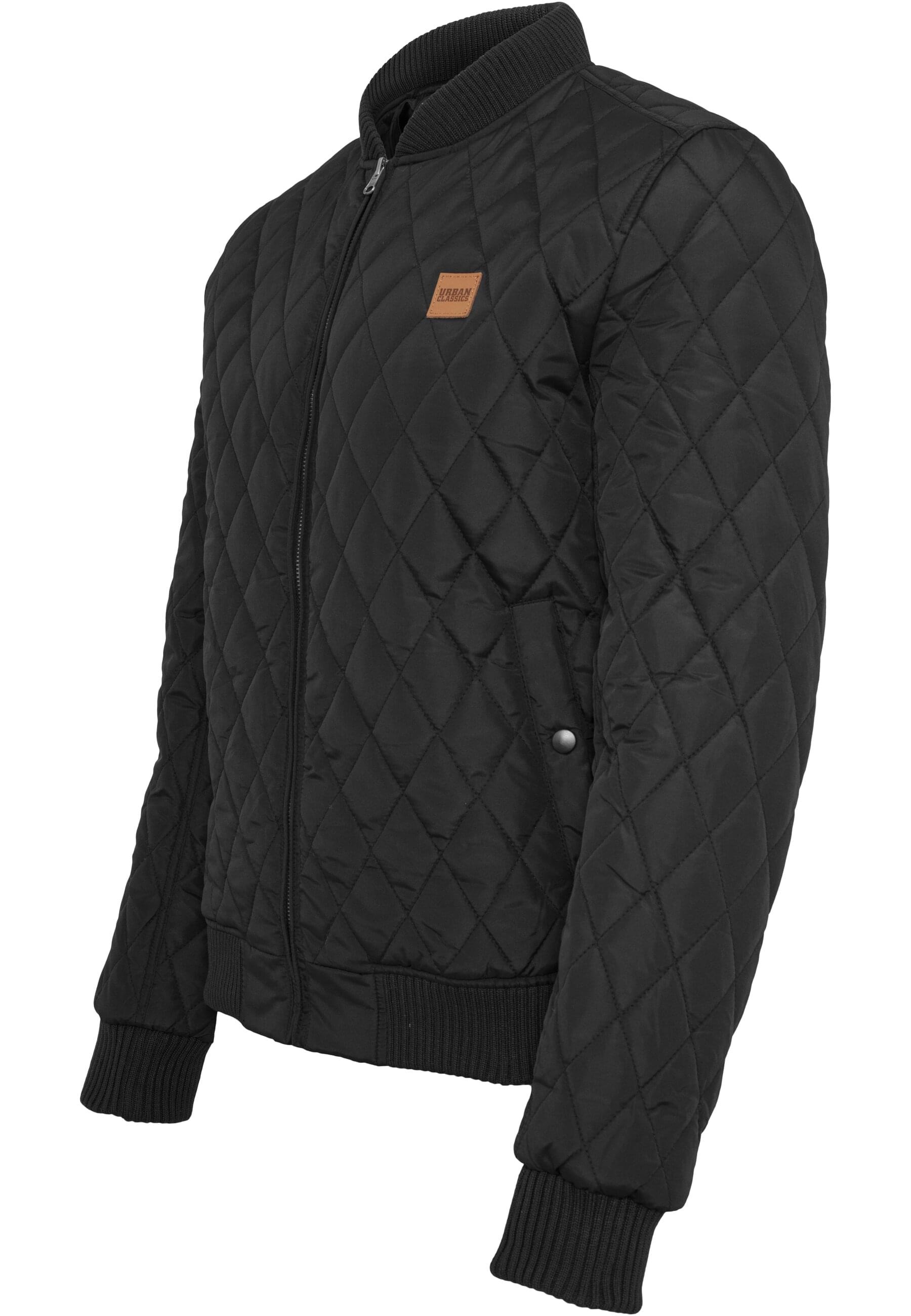 URBAN CLASSICS Allwetterjacke »Urban Classics Herren Diamond Quilt Jacket« 1 Stk. tlg. ohne Kapuze