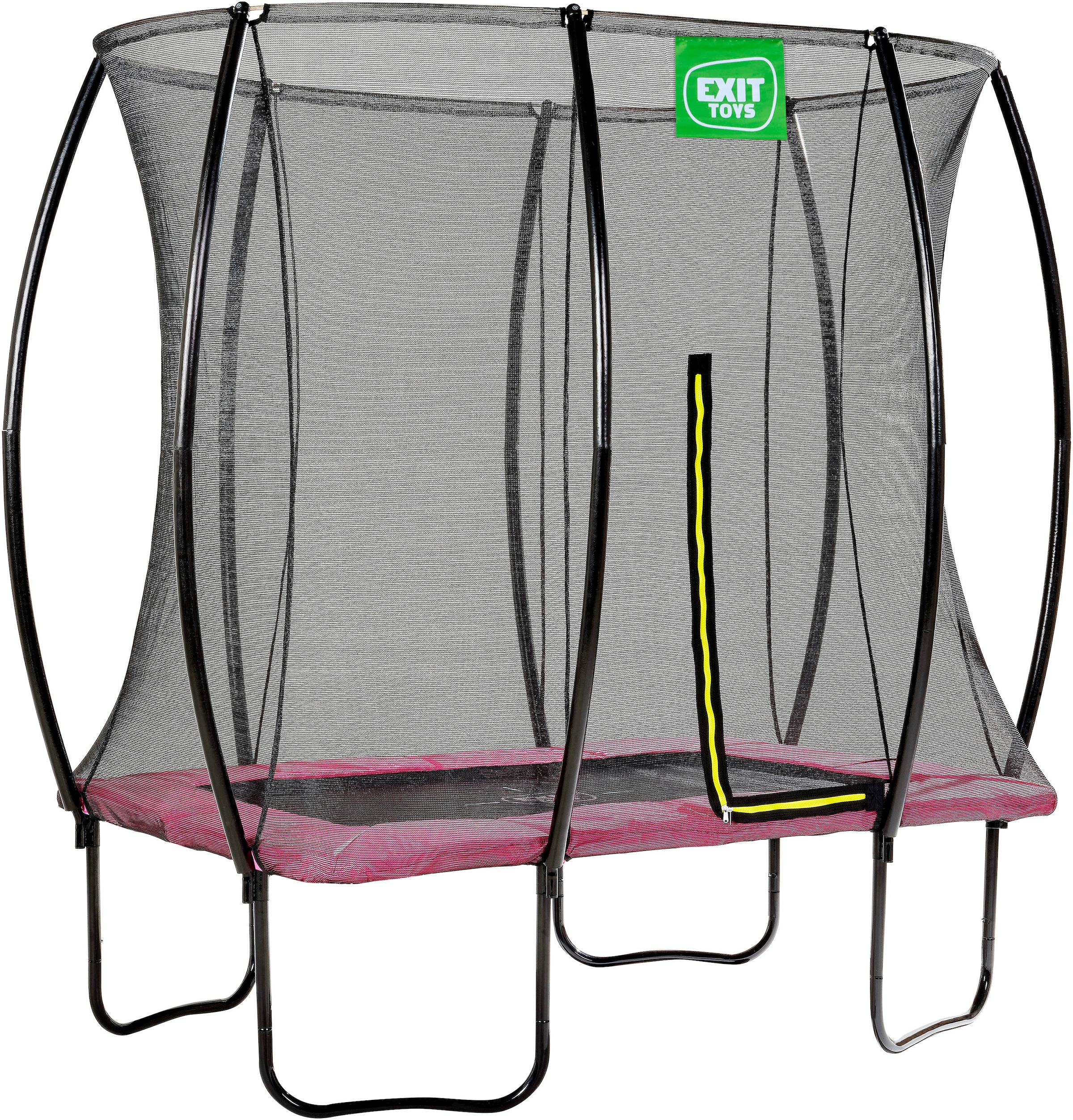 EXIT Gartentrampolin »Silhouette, rosa«, mit Sicherheitsnetz