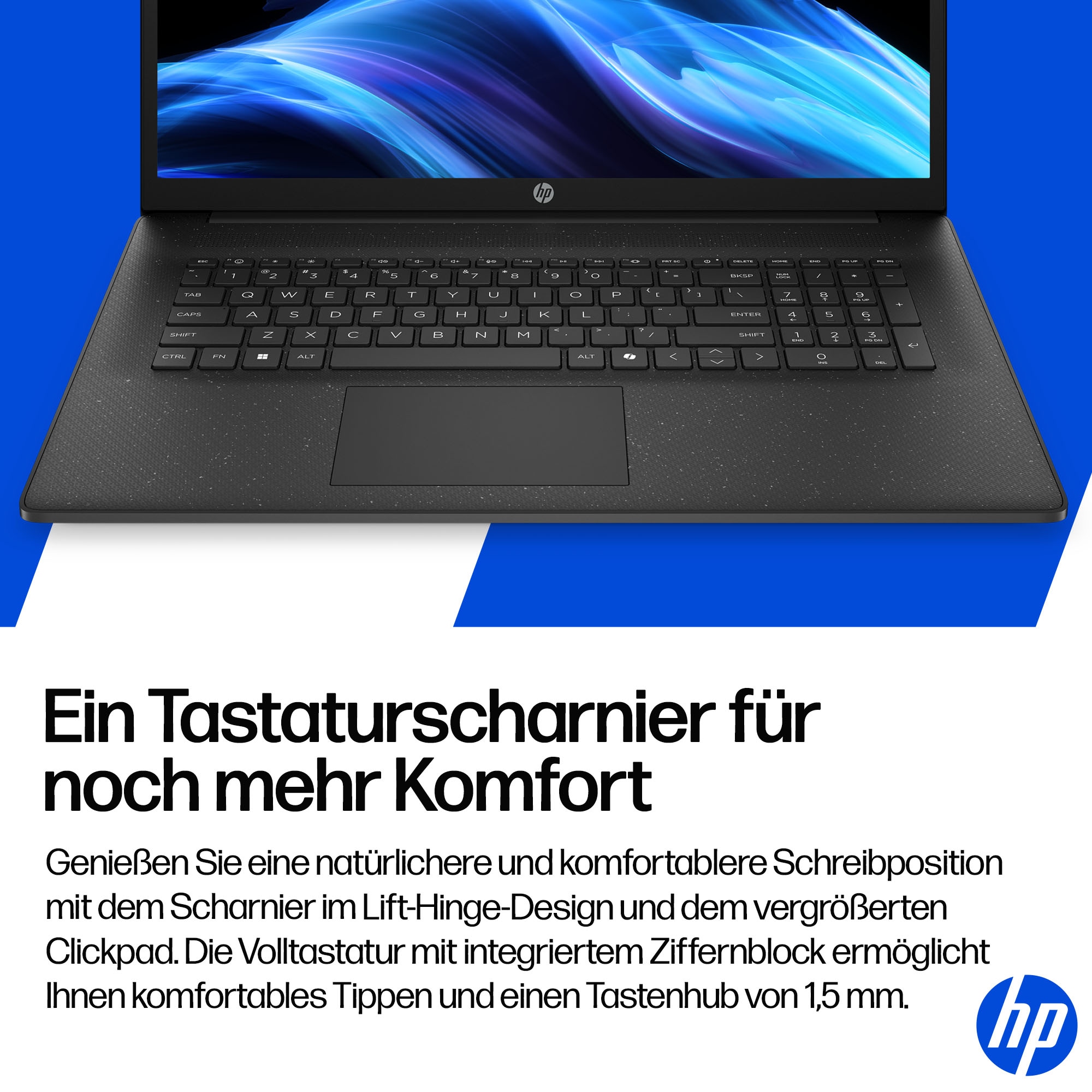 HP Notebook »17-cp AMD« 43,9 cm / 17,3 ″ AMD Ryzen 5 Radeon Graphics 512 GB SSD