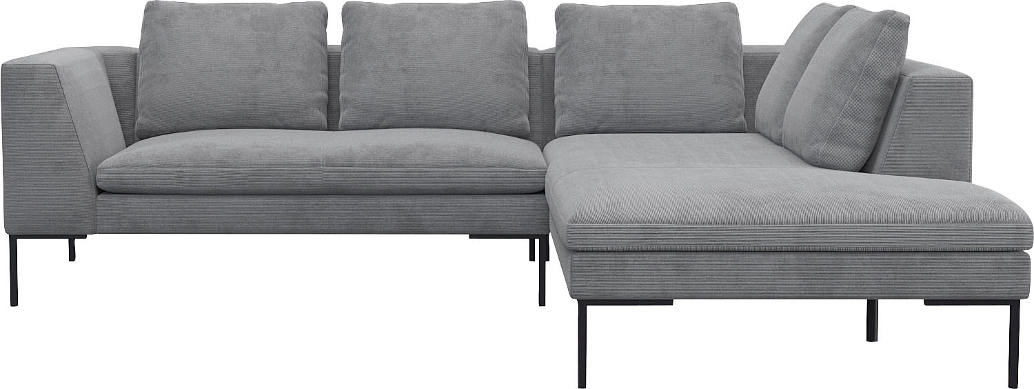 FLEXLUX Ecksofa »Loano, superbequemer Sitzkomfort durch Kaltschaum im Sitz, günstig online kaufen
