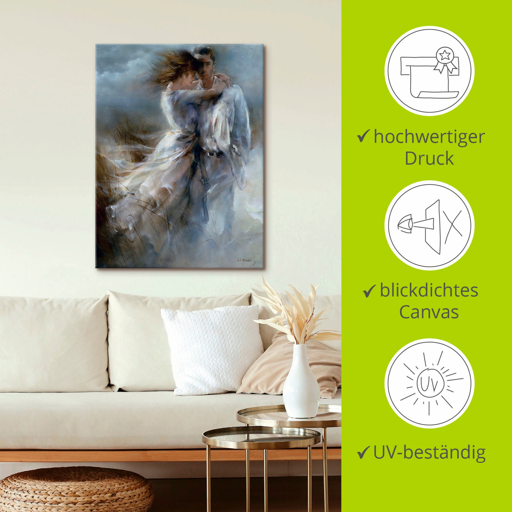 Artland Wandbild »Private Bekanntgabe«, Paar, (1 St.), als Leinwandbild, Poster in verschied. Größen