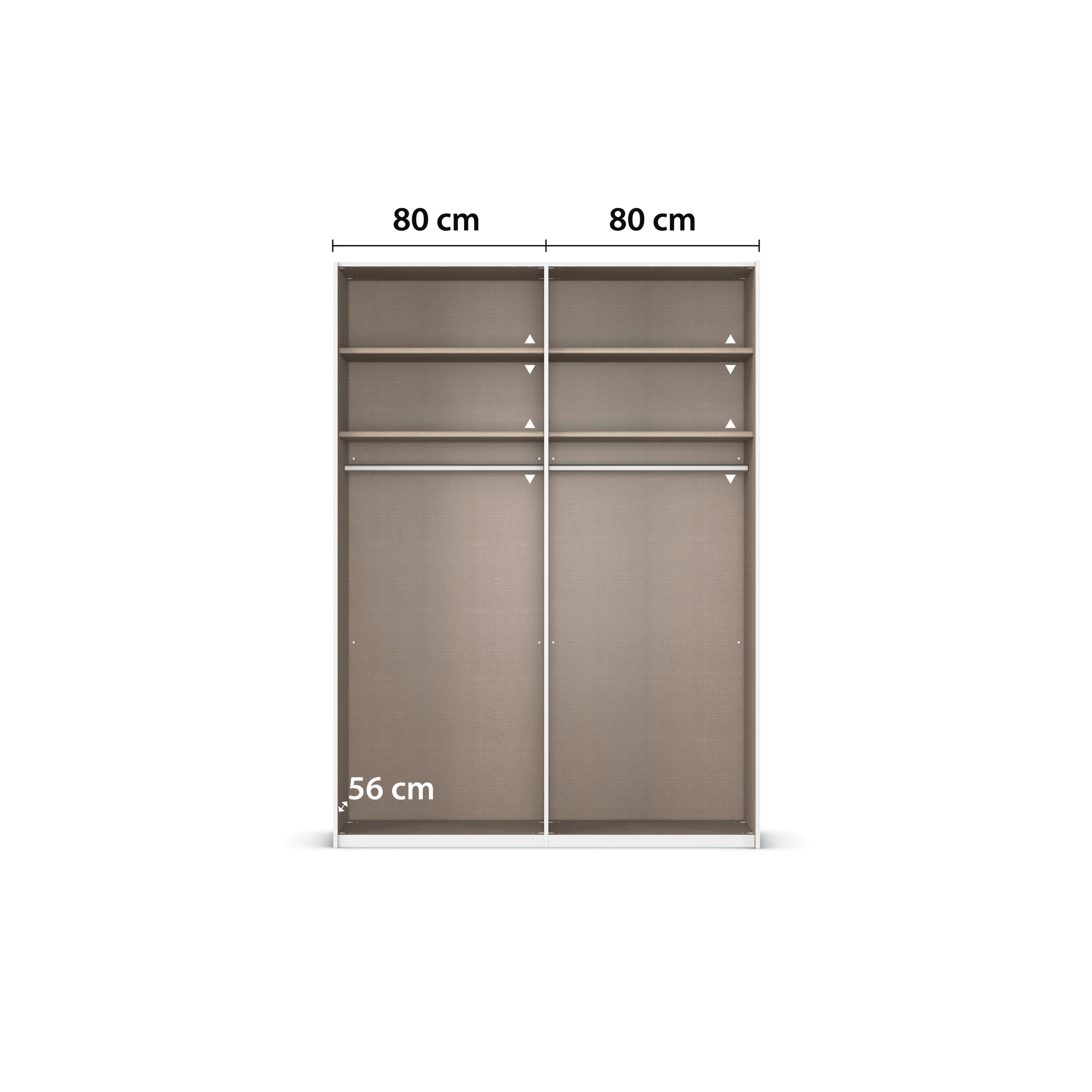 rauch Schwebetürenschrank »Kleiderschrank Schrank Garderobe Schlafzimmerschrank EVELYN«, in elegantem Stil mit Spiegel 5 Breiten viel Stauraum MADE IN GERMANY