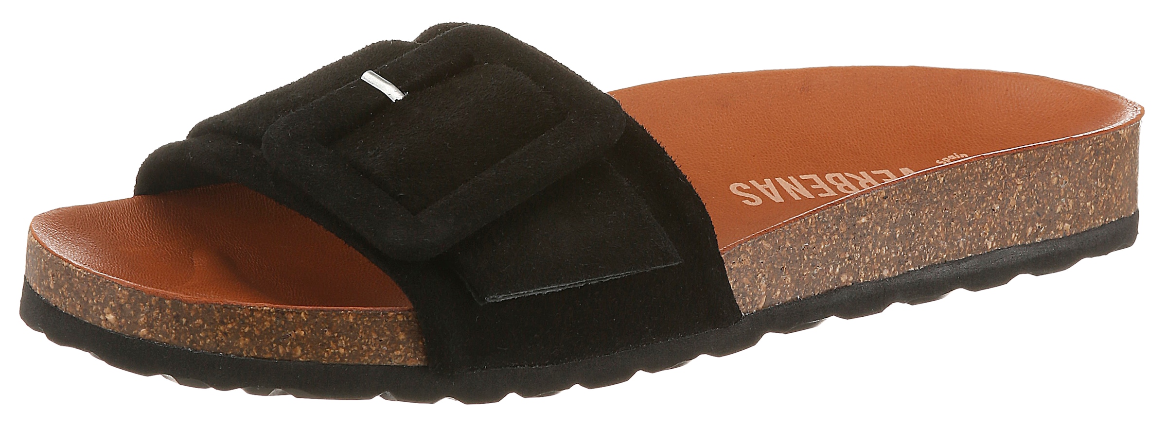 VERBENAS Pantolette »REIKO VELOUR«  Sommerschuh, Urlaubsschuh, Strandschuh zum Schlupfen