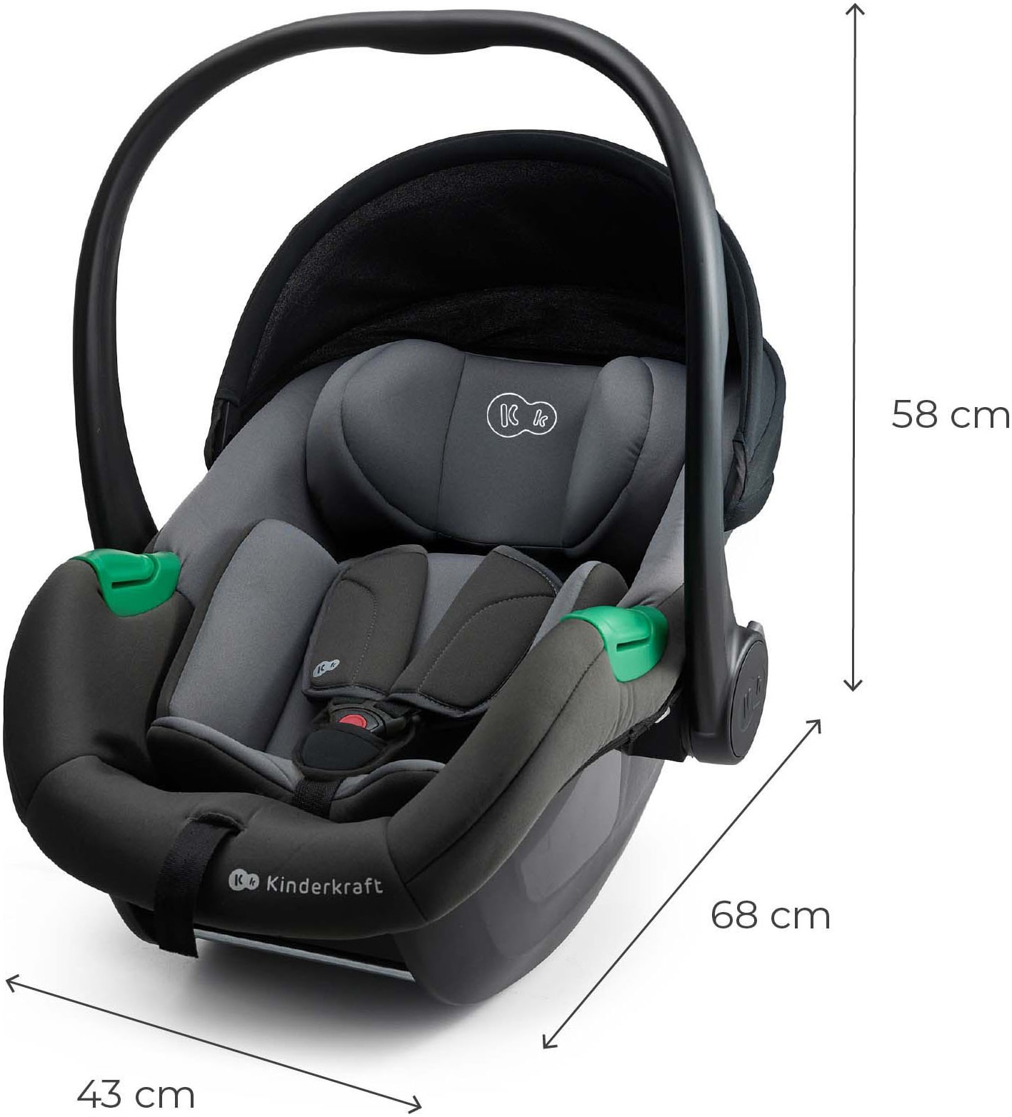 Kinderkraft Babyschale »MINK PRO2 iSize« Klasse 0+ (bis 13 kg)