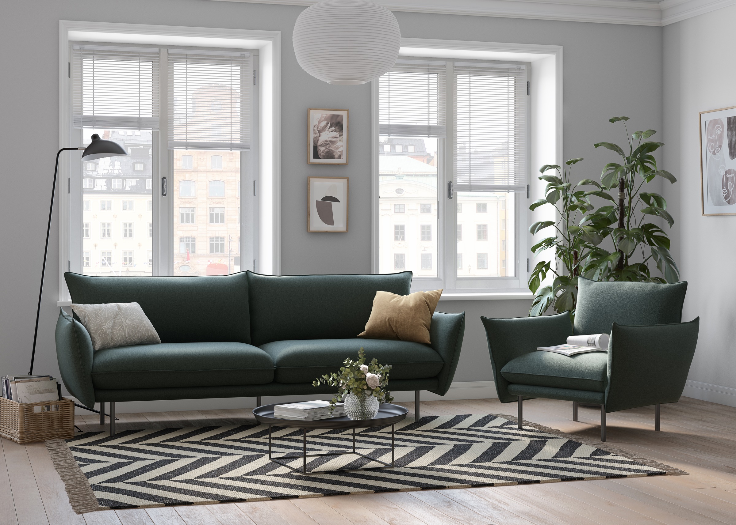 andas Sessel »Stine Cocktailsessel«, Besonderes Design durch Kissenoptik und Keder, by Morten Georgsen
