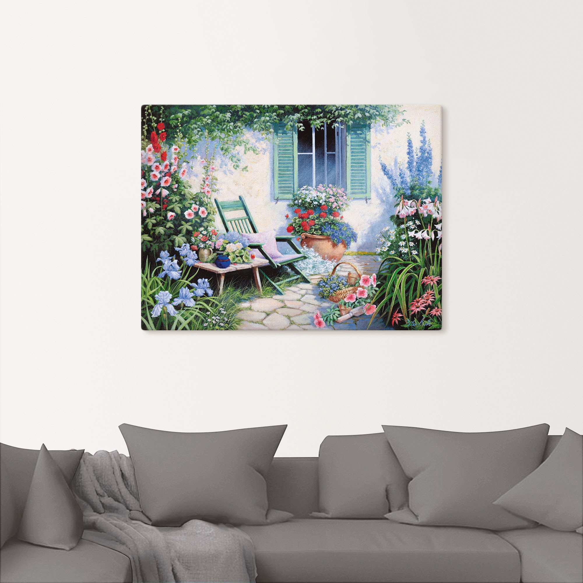 Artland Wandbild "Ein schöner Platz", Garten, (1 St.), als Leinwandbild, Po günstig online kaufen