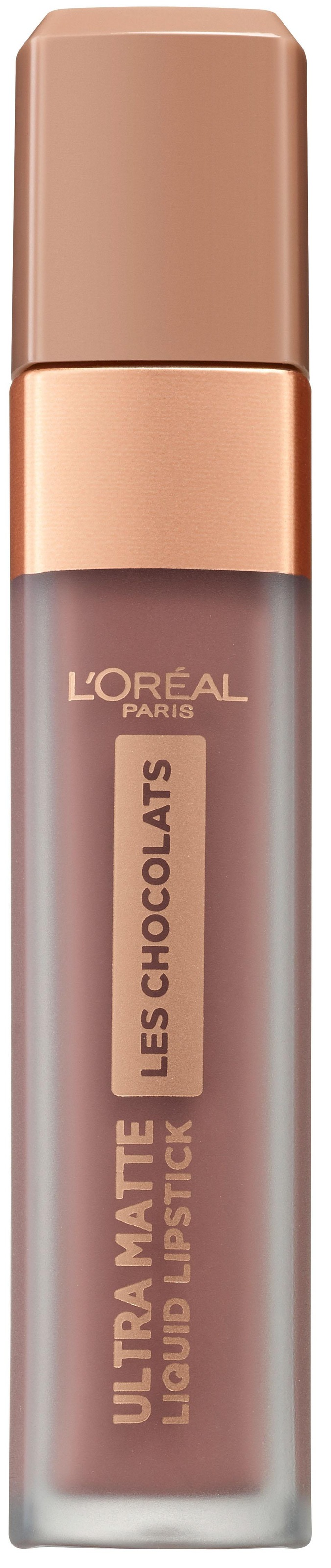 L'ORÉAL PARIS Lippenstift »Ultra Matte Les Chocolats«, mit natürlichen Inhaltstoffen