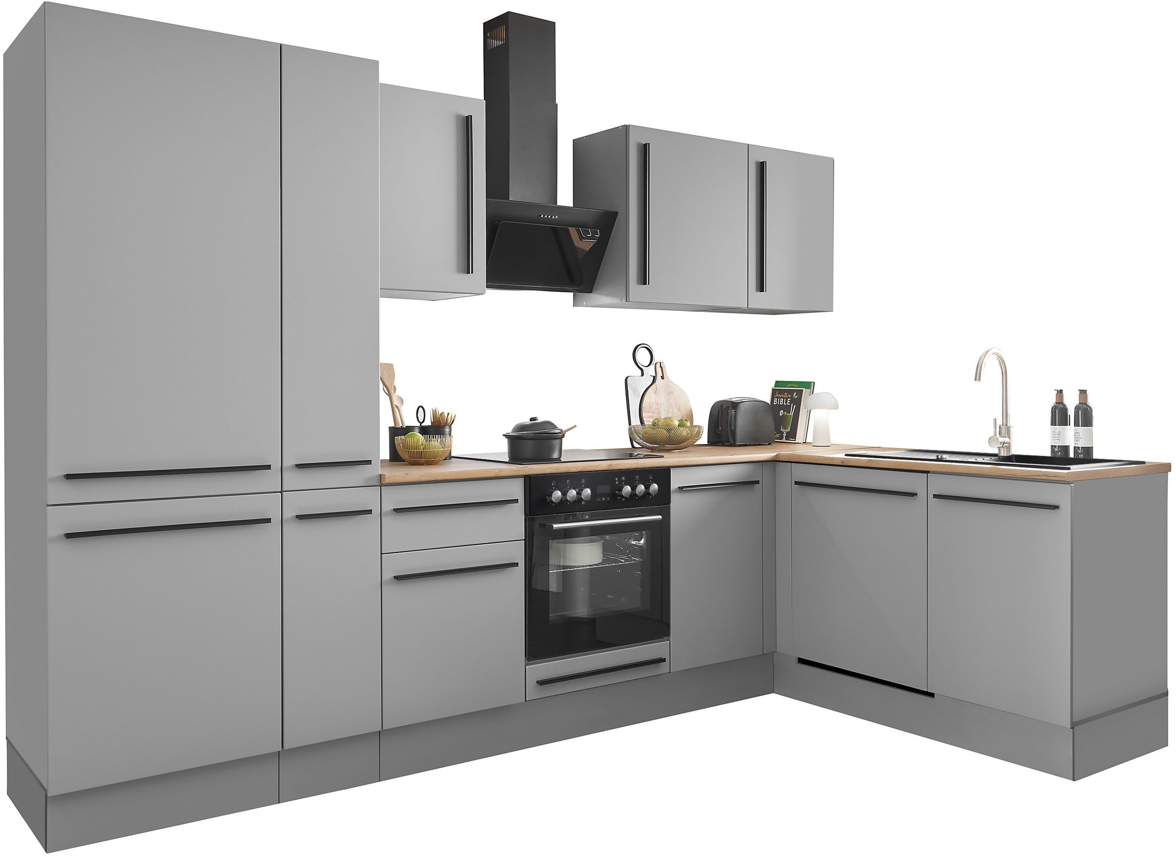 BASIC by Balculina Winkelküche »Denver, Küche BxHxT 310/115 x 211 x 60« Bre günstig online kaufen