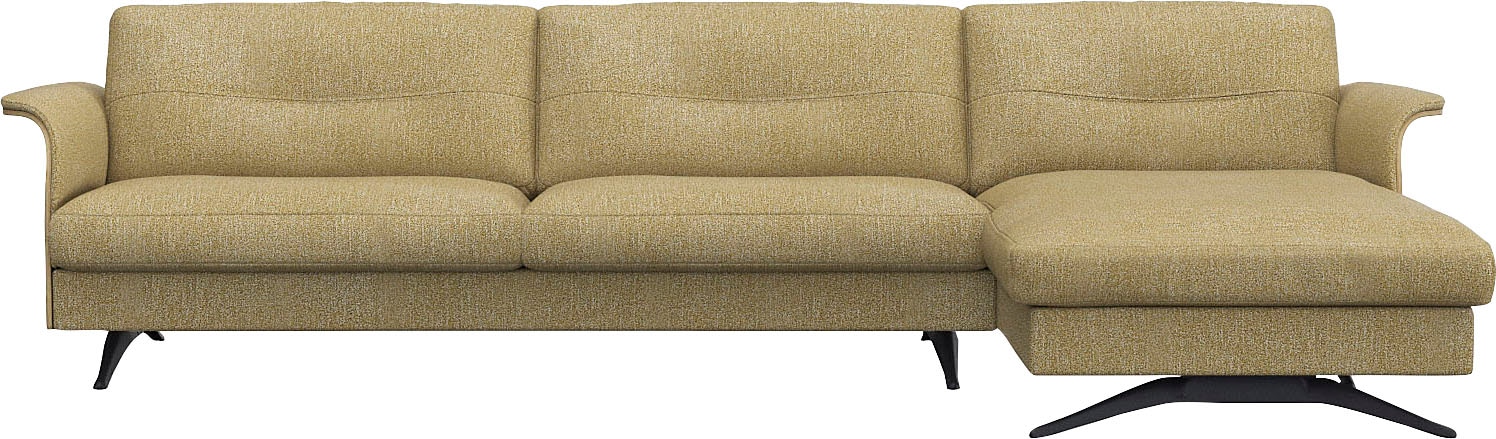 FLEXLUX Ecksofa »Glow, super bequem durch hochwertigem Sitzaufbau mit Feder günstig online kaufen