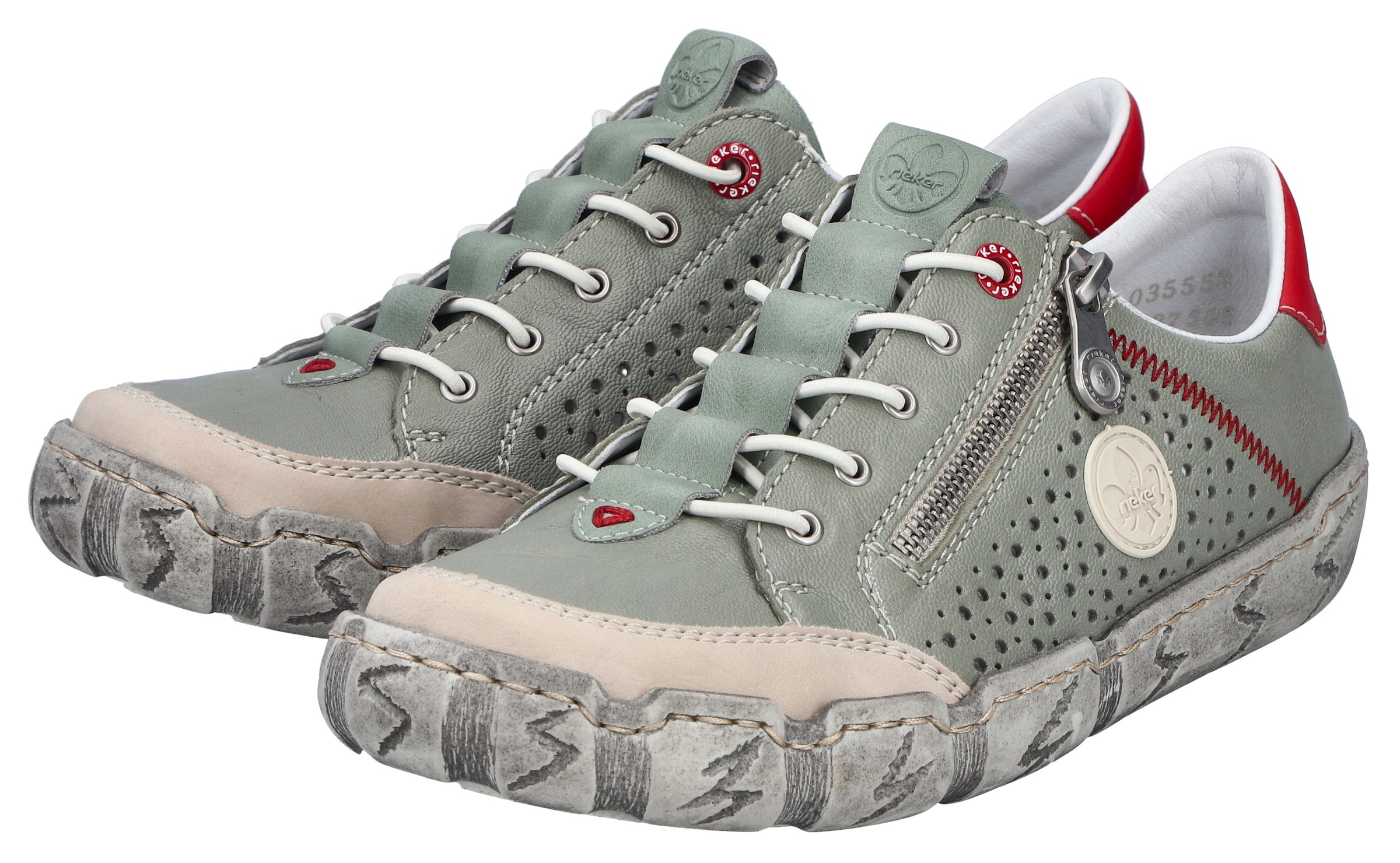 Rieker Plateausneaker  Schlupfschuh, Halbschuh, Freizeitsneaker mit Gummizug