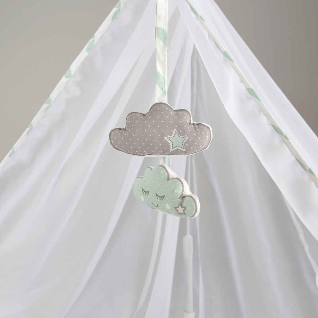 roba® Babybett »Room Bed - Dekor Happy Cloud«