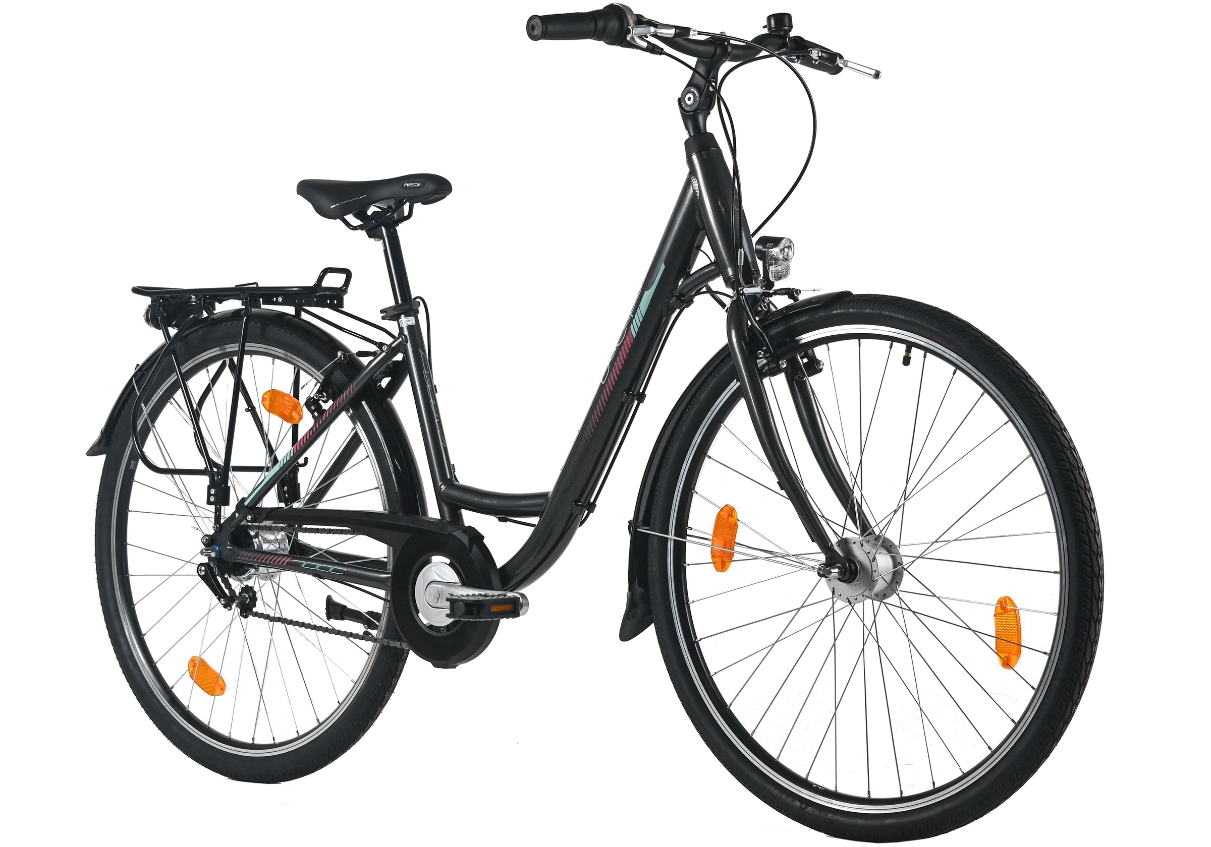 Dacapo Cityrad »DaCapo Damenrad 28'' Padova Schwarz 7 Gänge RH 48 cm« 7 Gang Nabenschaltung